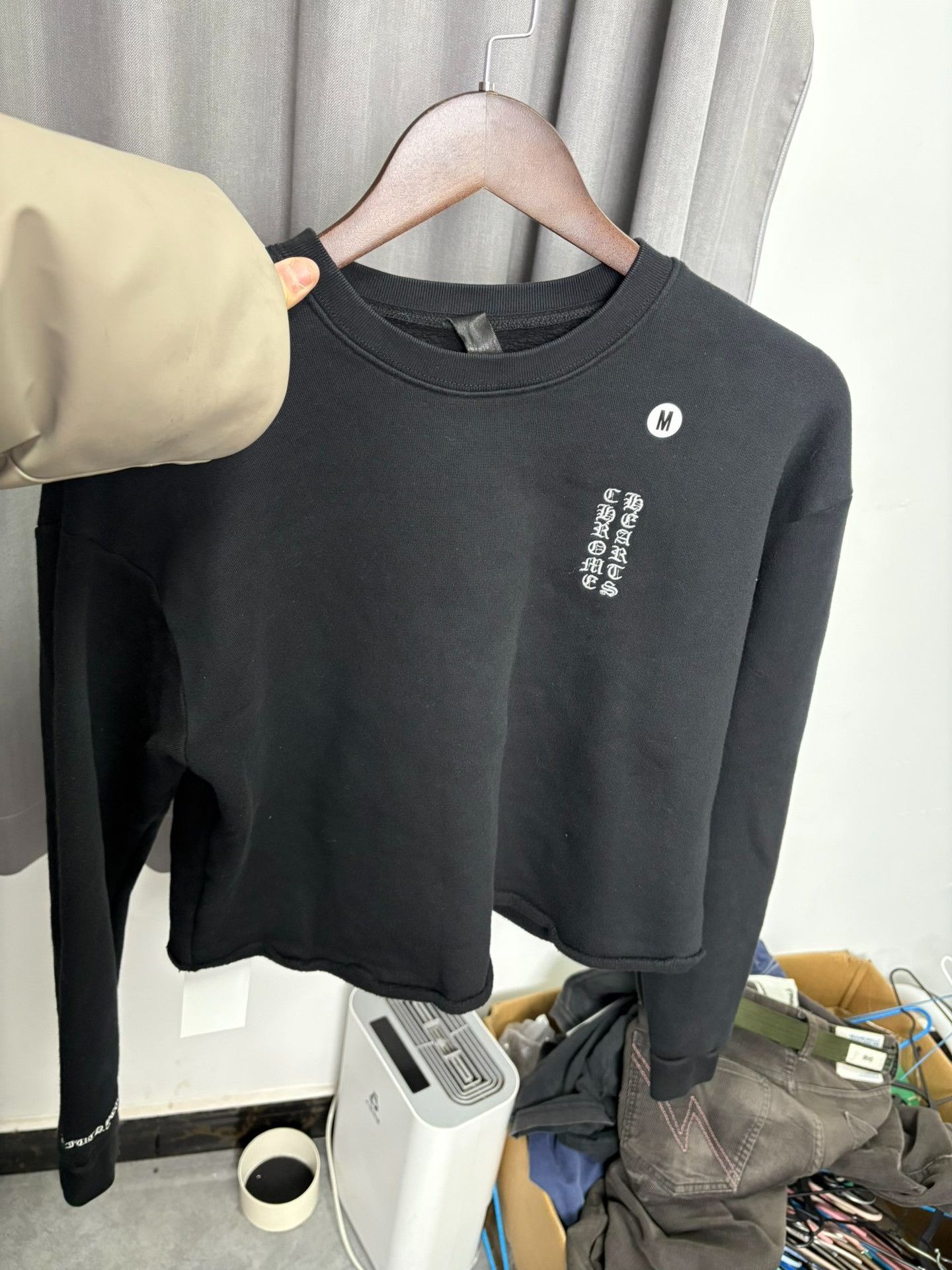 Chrome Hearts Chrome Hearts Cropped Black Hoodie M Men Size US M / EU 48-50 / 2 - 8 Thumbnail