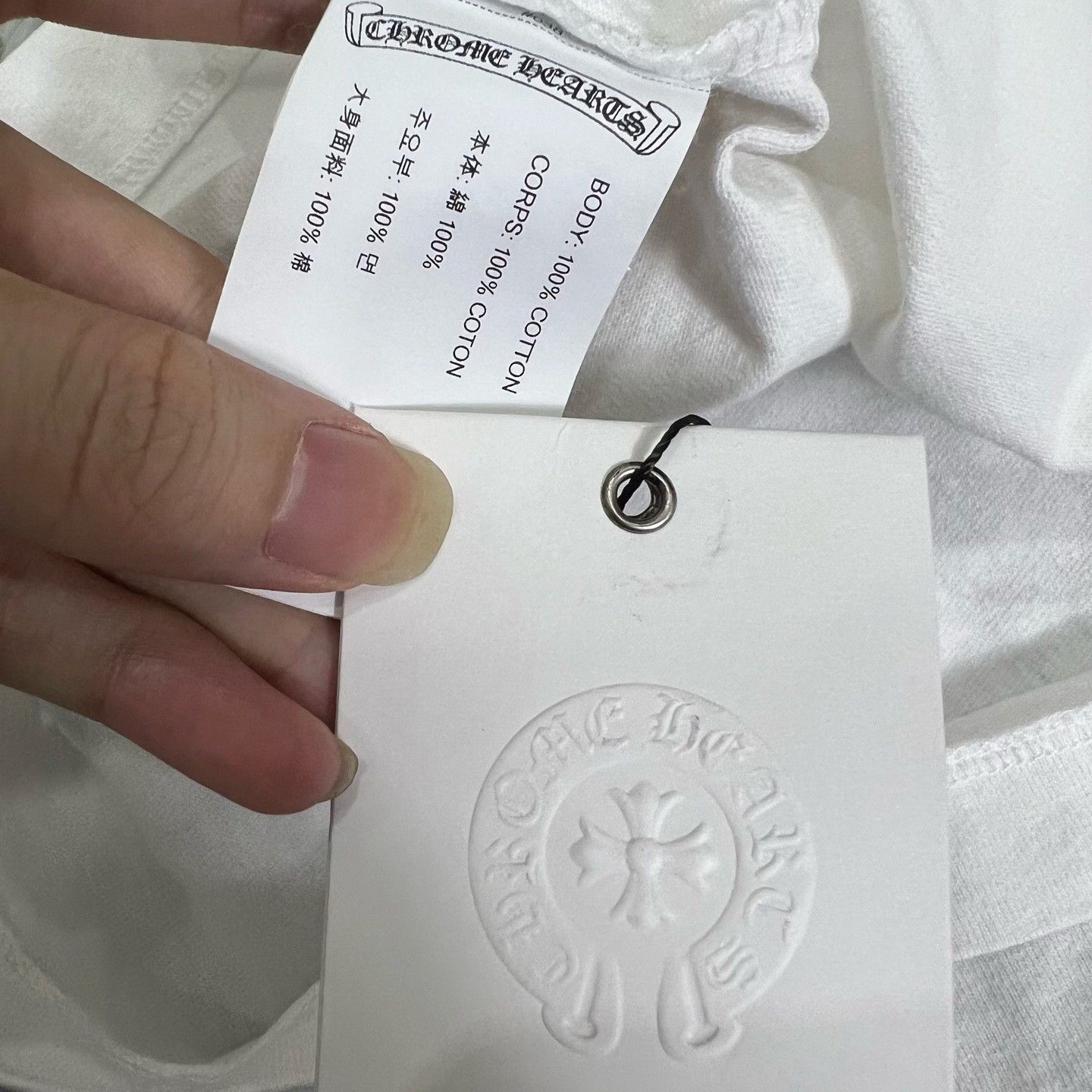 Chrome Hearts Chrome Hearts Embroidered White T-Shirt L Men Size US L / EU 52-54 / 3 - 8 Thumbnail