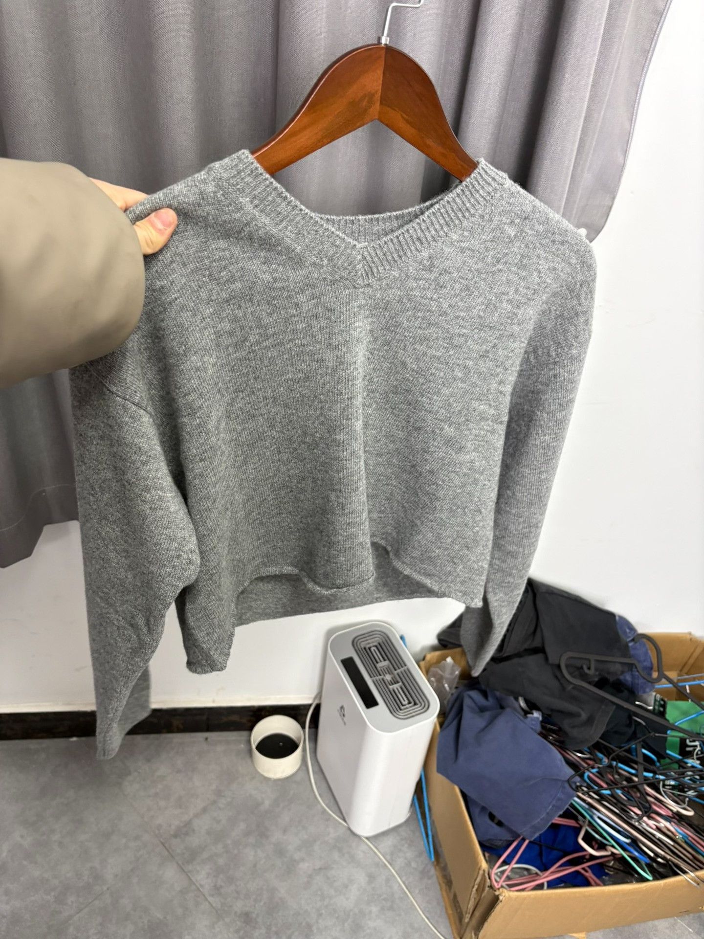 Miu Miu Miu Miu Wool Gray Sweater 40 Women Size M / US 6-8 / IT 42-44 - 7 Thumbnail