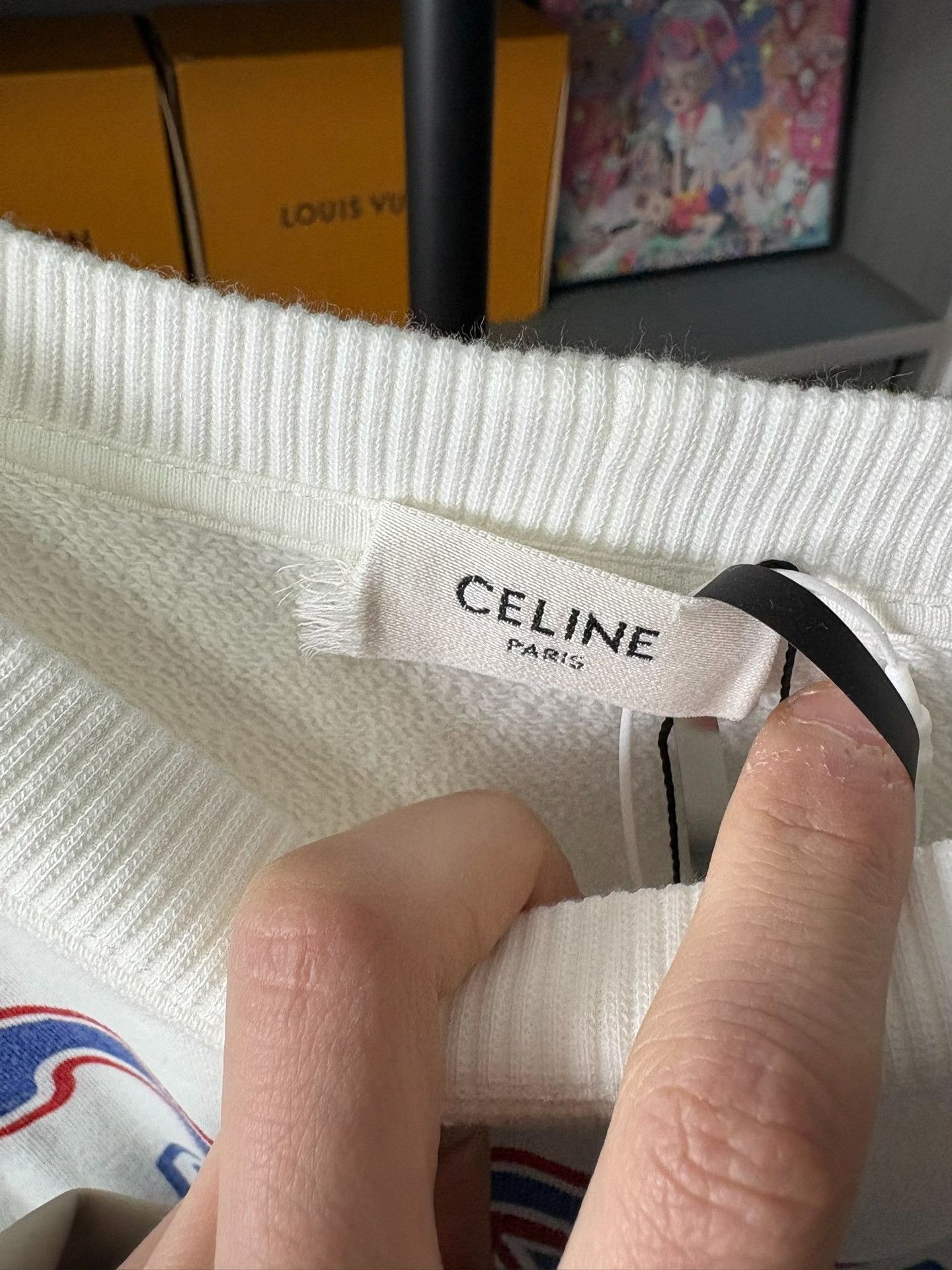 Celine Celine Printed Cropped T-Shirt XS Women Size XS / US 0-2 / IT 36-38 - 2 Thumbnail
