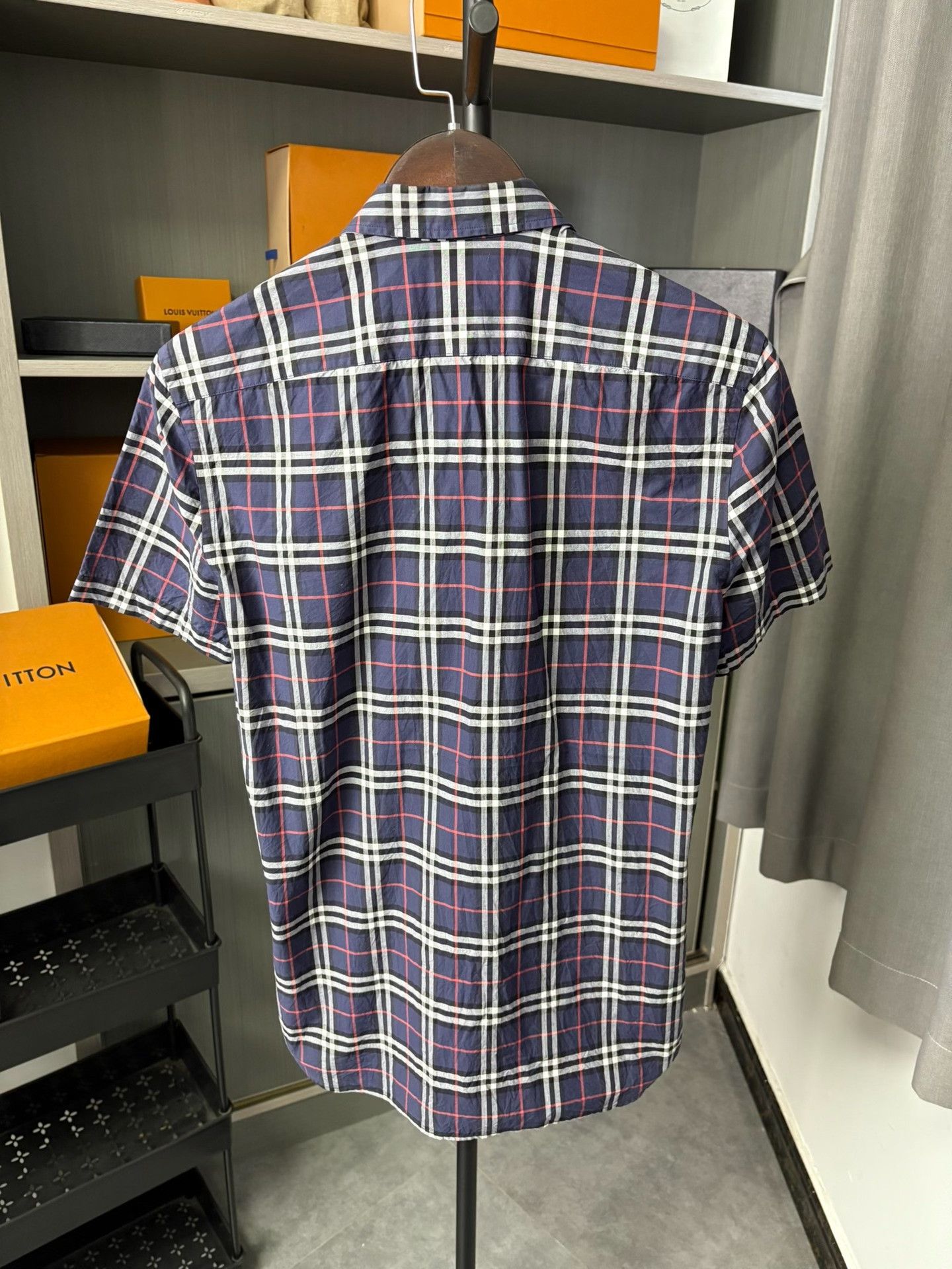 Burberry Burberry Plaid Blue Shirt XS Men Size US XS / EU 42 / 0 - 2 Thumbnail