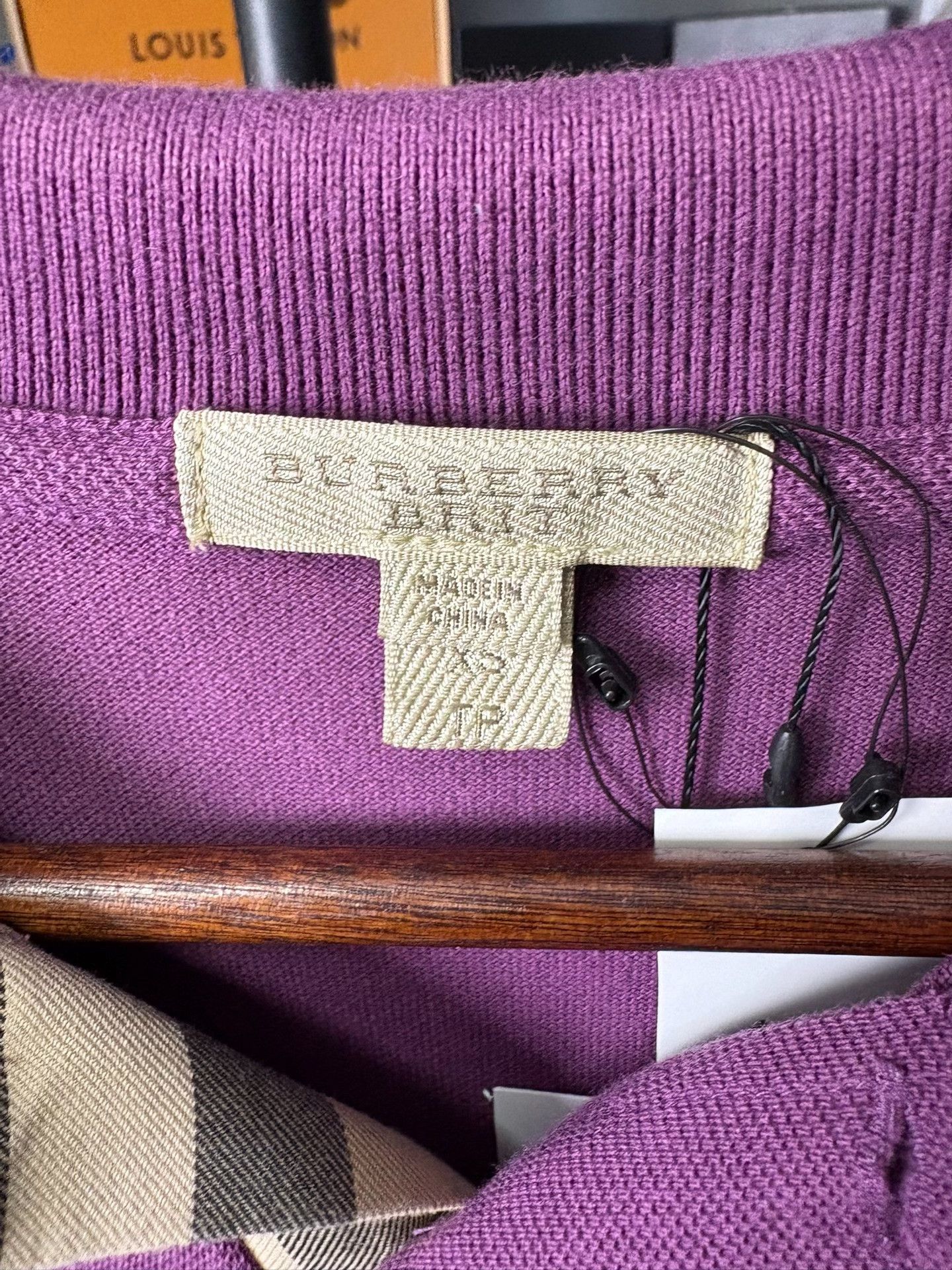 Burberry Burberry Purple Polo XS Men Size US XS / EU 42 / 0 - 2 Thumbnail
