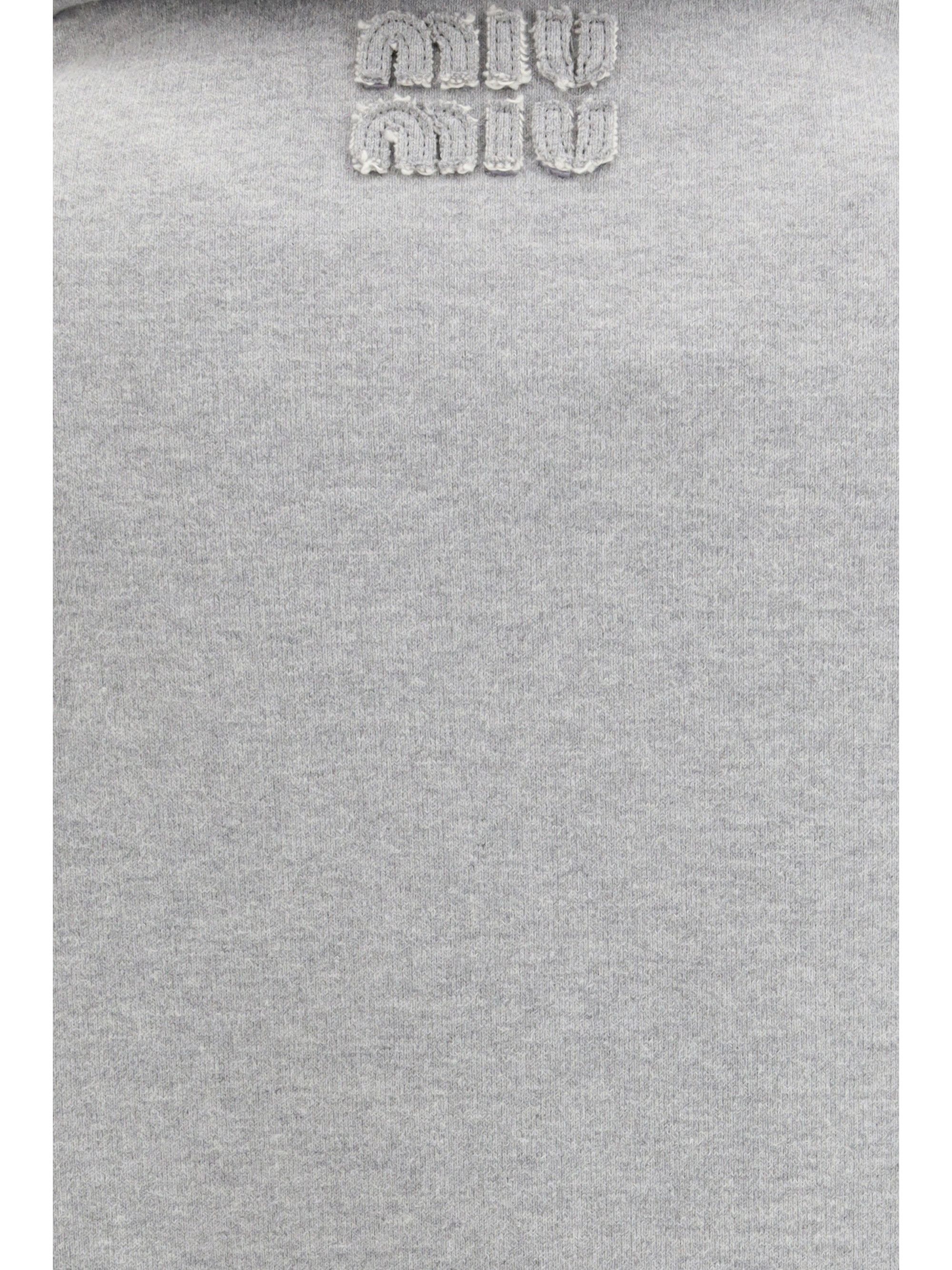 Miu Miu Sweatshirt with oblique zip closure Size S / US 4 / IT 40 - 4 Thumbnail
