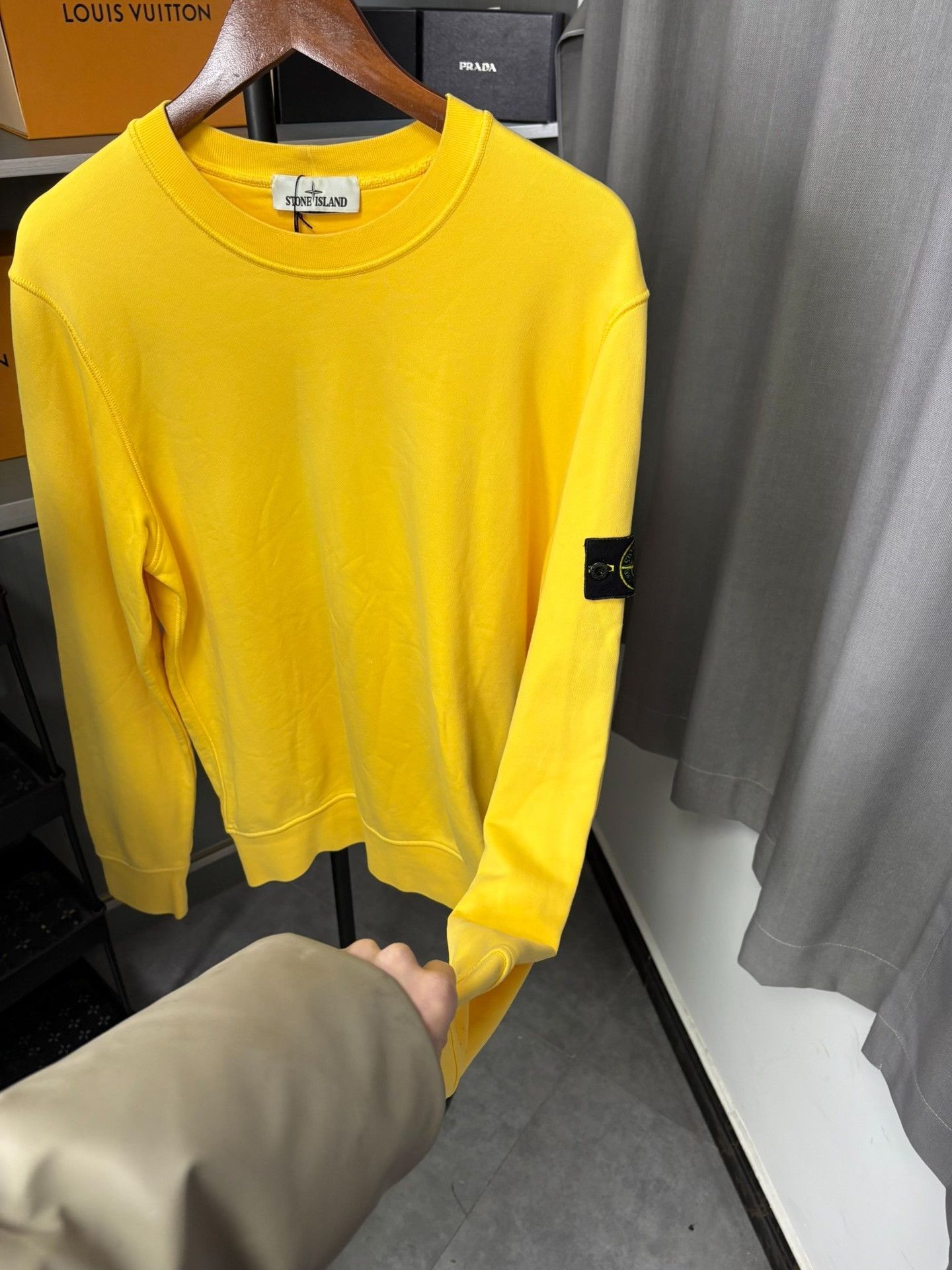 Stone Island Stone Island Yellow Hoodie L Men Size US L / EU 52-54 / 3 - 6 Thumbnail