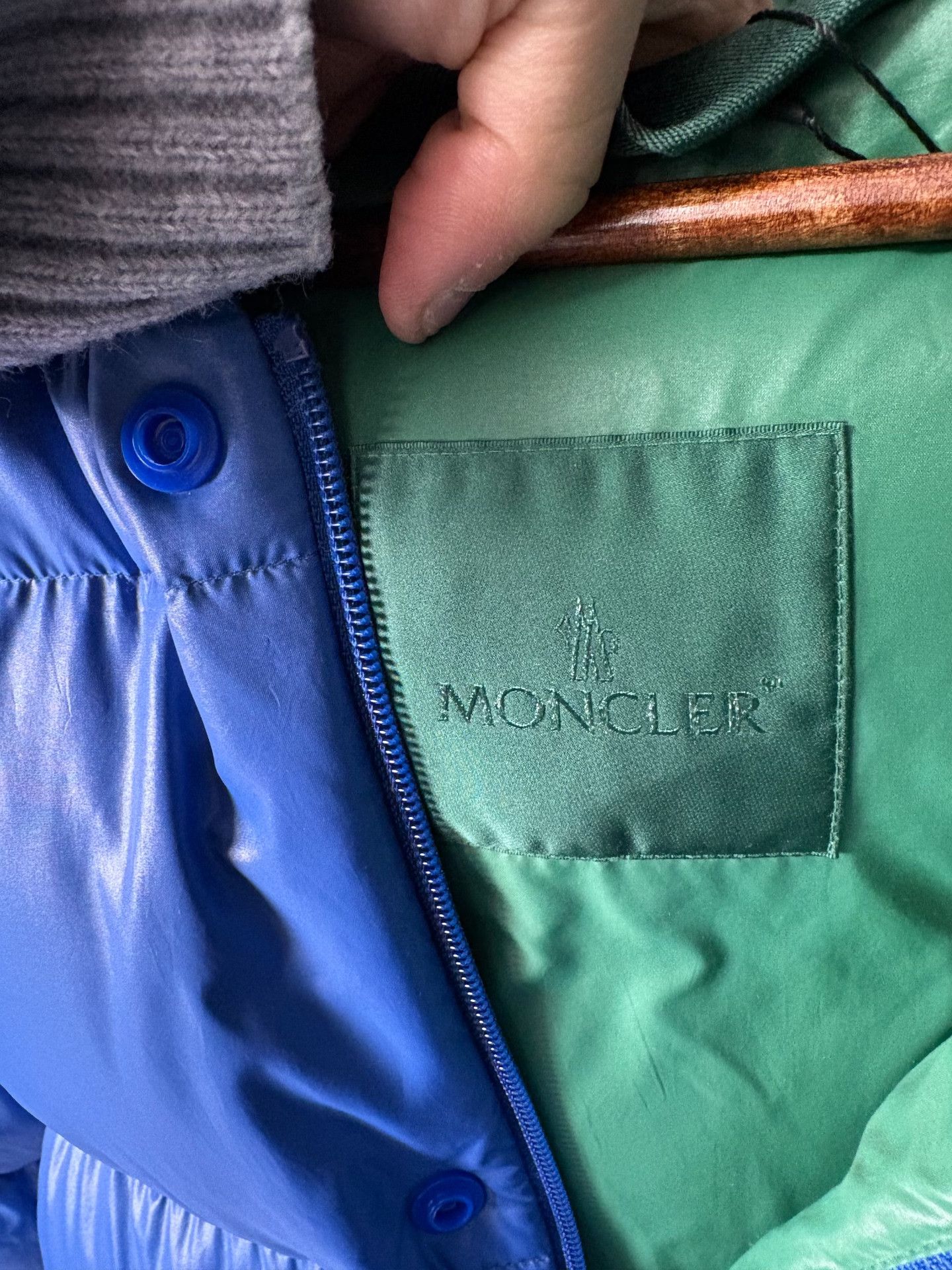 Moncler Moncler Down Blue Heavy Coat L Men Size US L / EU 52-54 / 3 - 4 Thumbnail