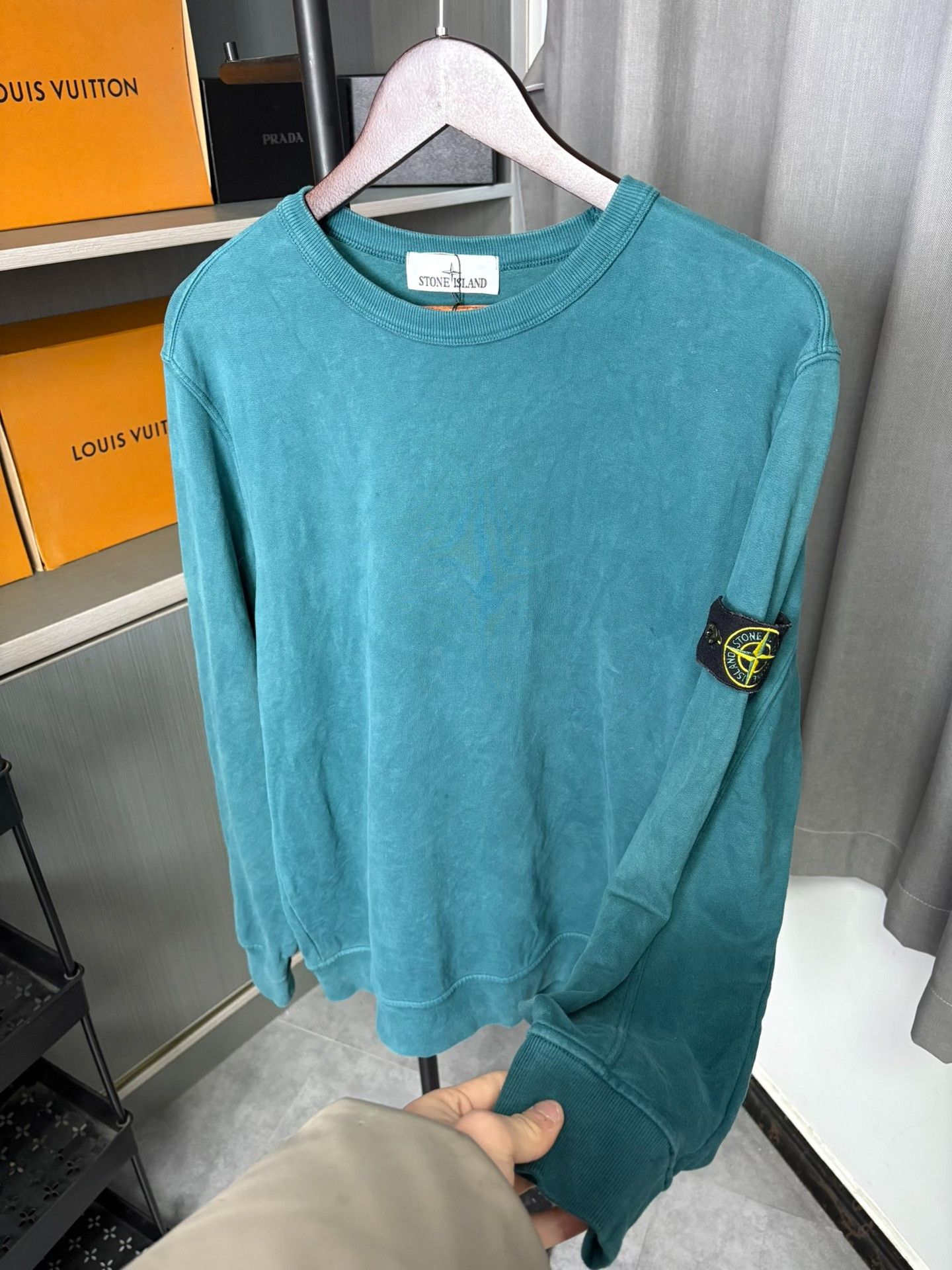 Stone Island Stone Island Blue Hoodie L Men Size US L / EU 52-54 / 3 - 7 Thumbnail