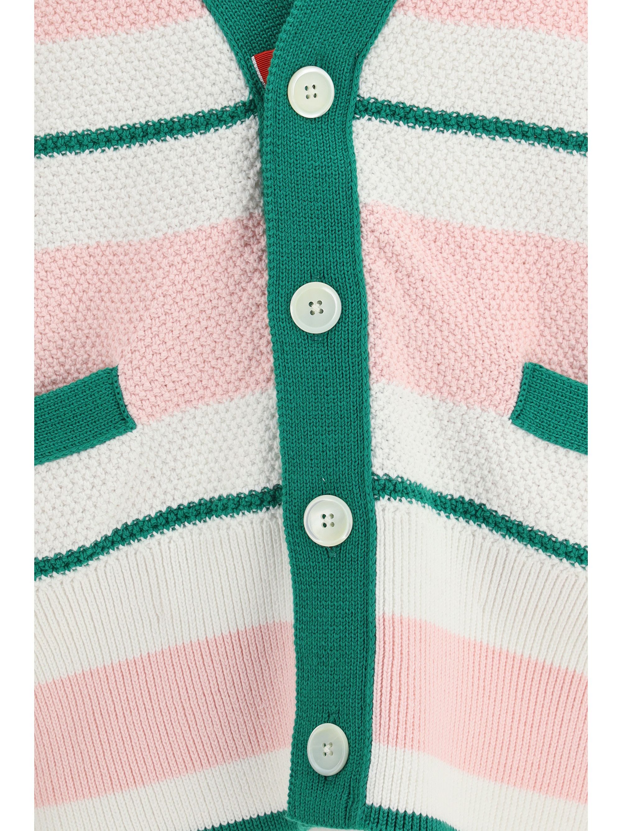 Thom Browne Classic Stripe Seed Stitch V Neck Cardigan Size US M / EU 48-50 / 2 - 3 Thumbnail