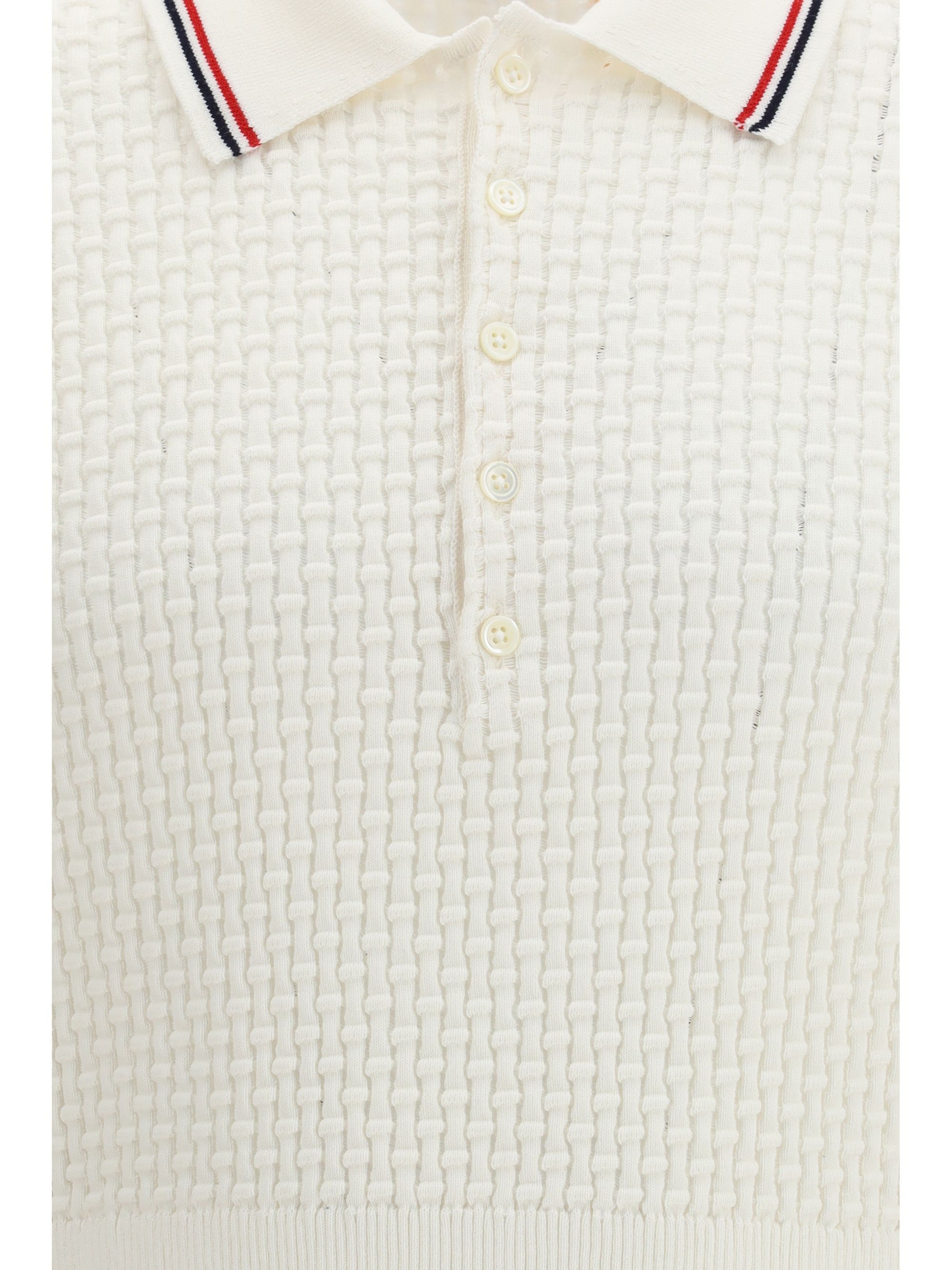 Thom Browne Woven cotton Polo Shirt Size US L / EU 52-54 / 3 - 3 Thumbnail