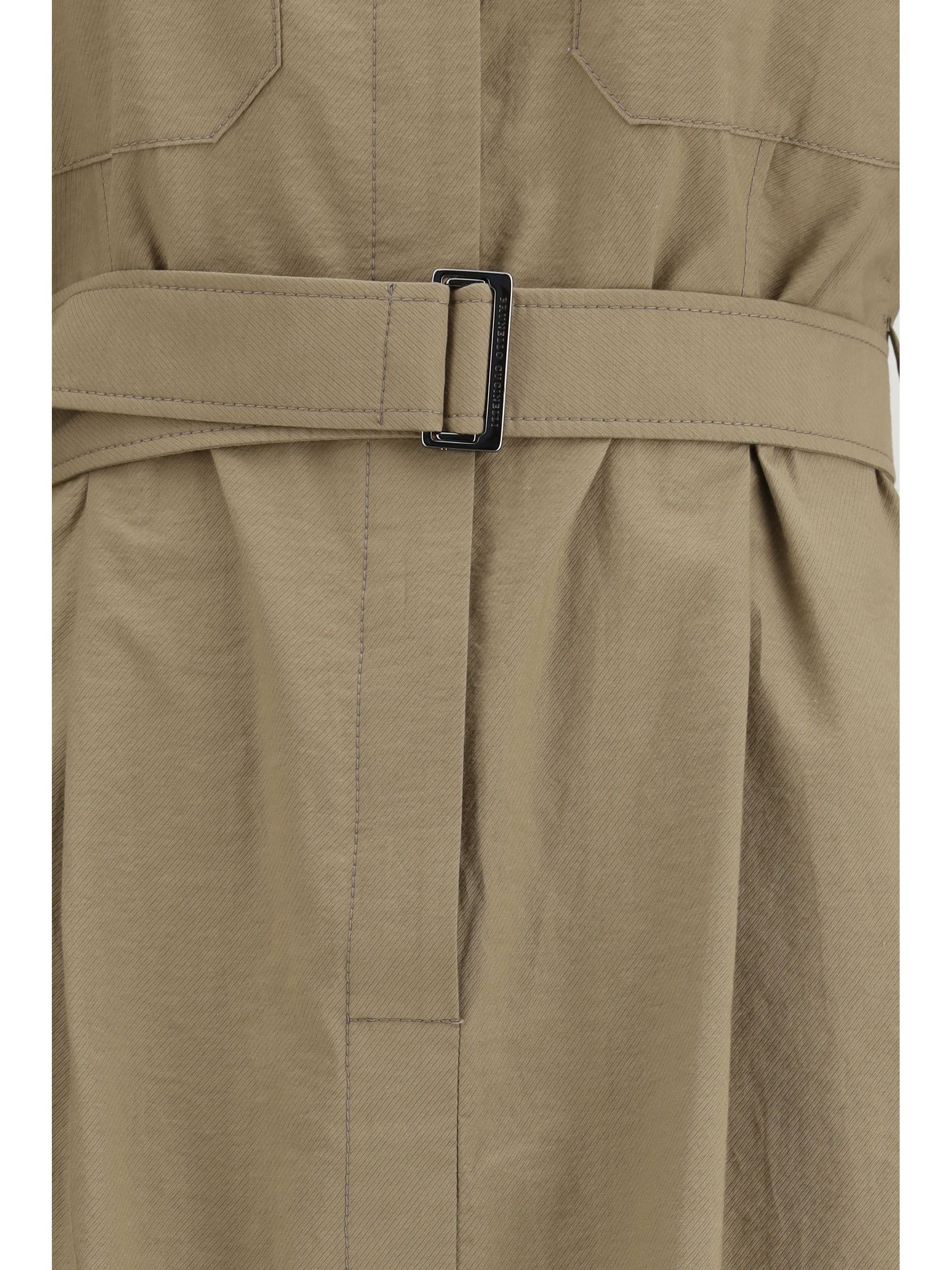 Brunello Cucinelli Pocket belted midi Dress Size M / US 6-8 / IT 42-44 - 3 Thumbnail