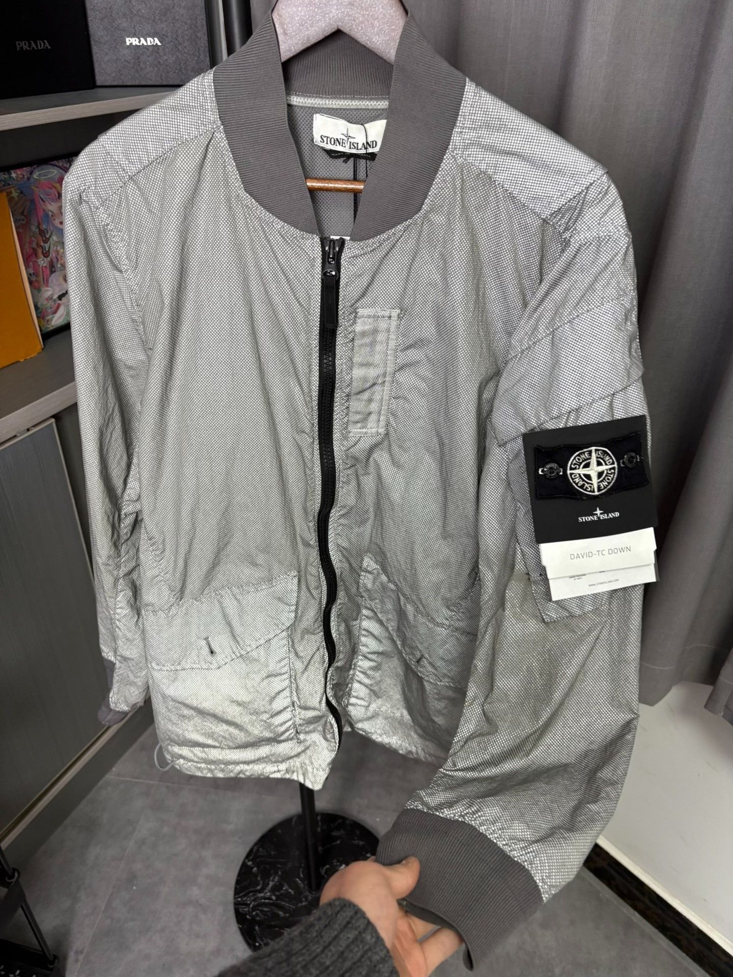 Stone Island Stone Island Reflective White Light Jacket L Men Size US L / EU 52-54 / 3 - 7 Thumbnail