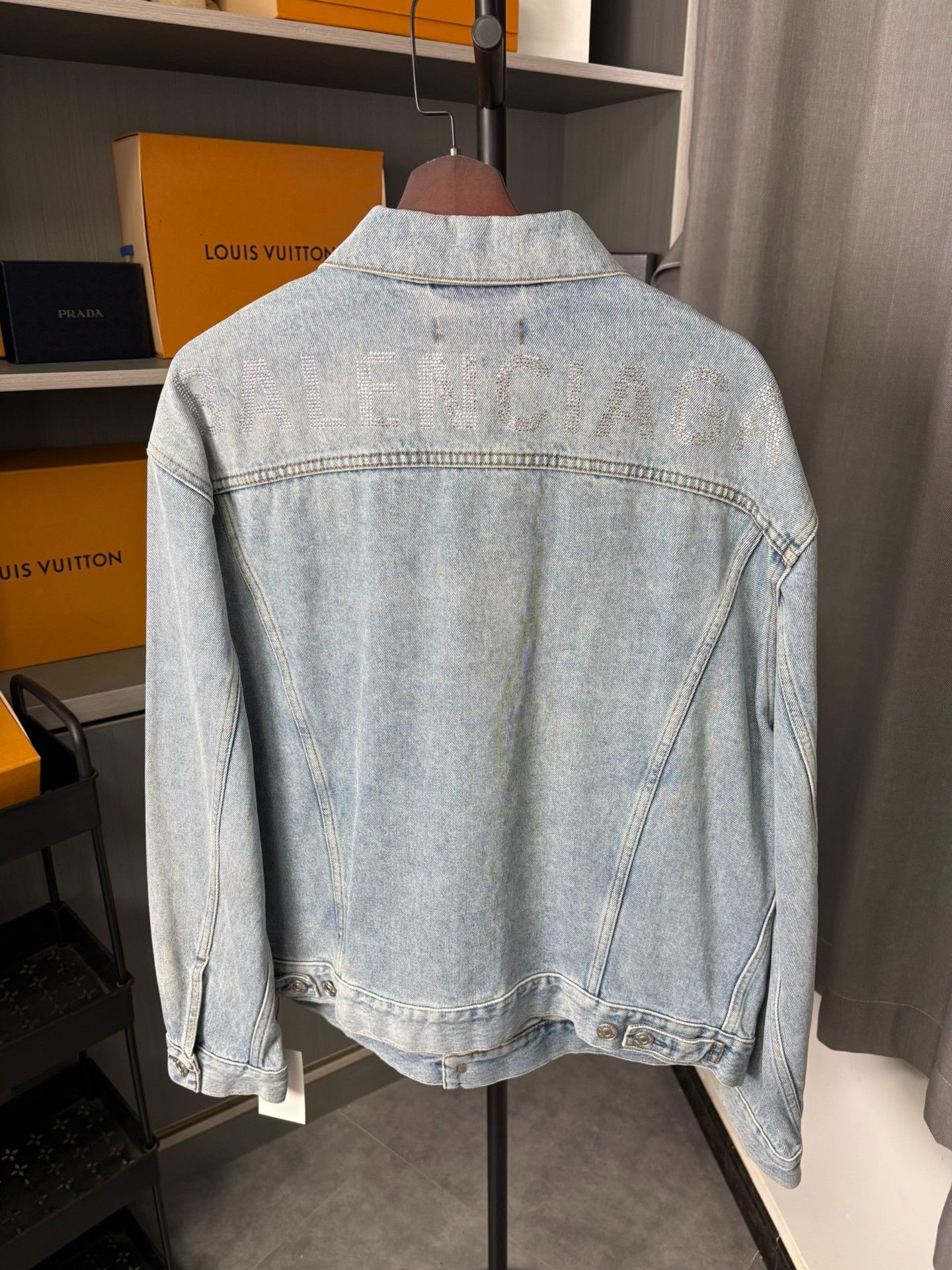 Balenciaga Balenciaga Denim Blue Light Jacket 36 Men Size US S / EU 44-46 / 1 - 4 Thumbnail