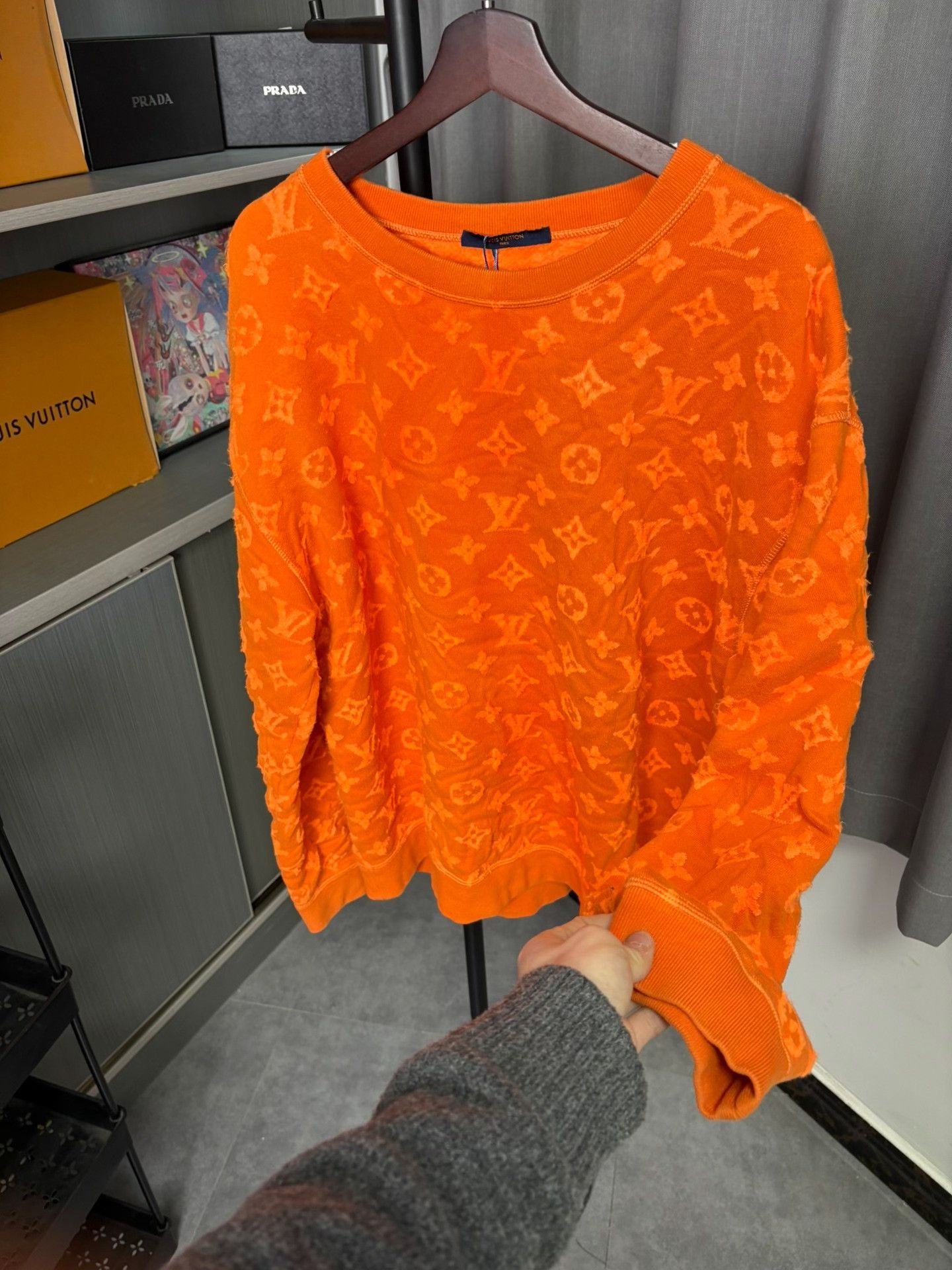Louis Vuitton Louis Vuitton Retro Orange Hoodie XXL Men Size US XXL / EU 58 / 5 - 5 Thumbnail