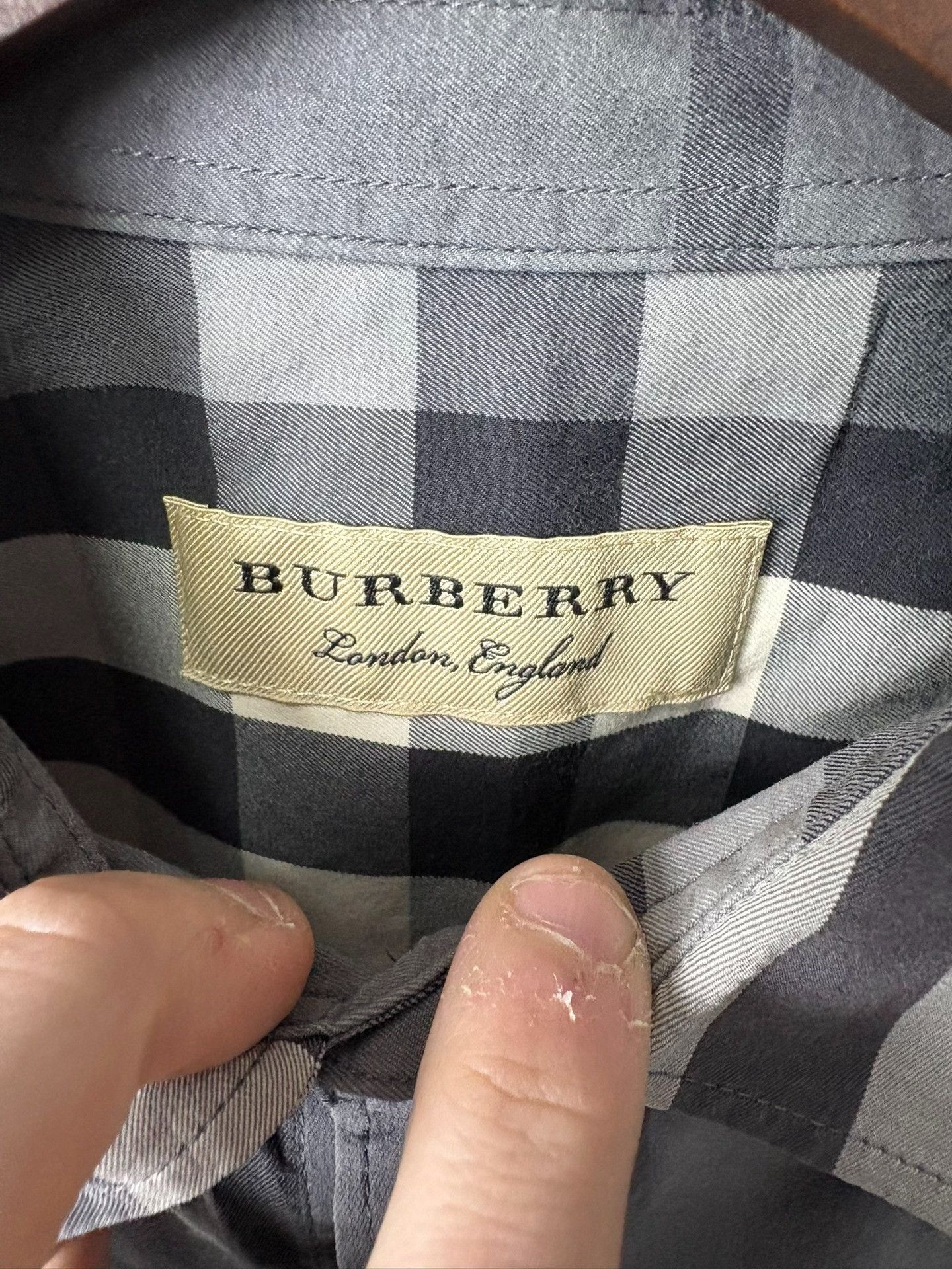 Burberry Burberry Plaid Gray Shirt XS Men Size US XS / EU 42 / 0 - 2 Thumbnail