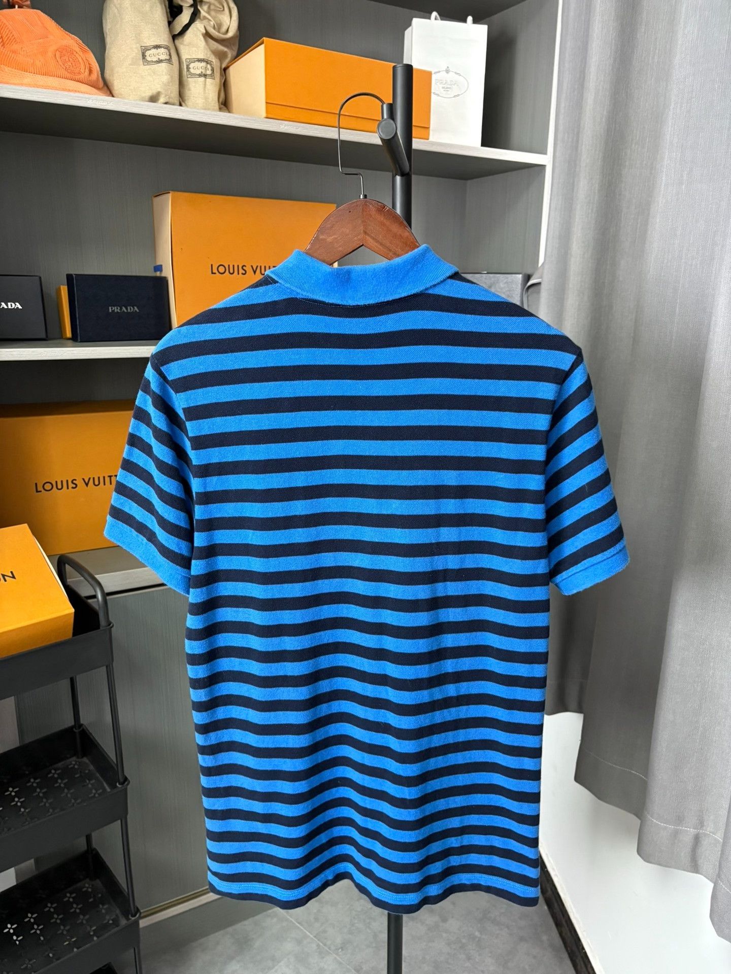 Burberry Burberry Striped Blue Polo M Men Size US M / EU 48-50 / 2 - 4 Thumbnail