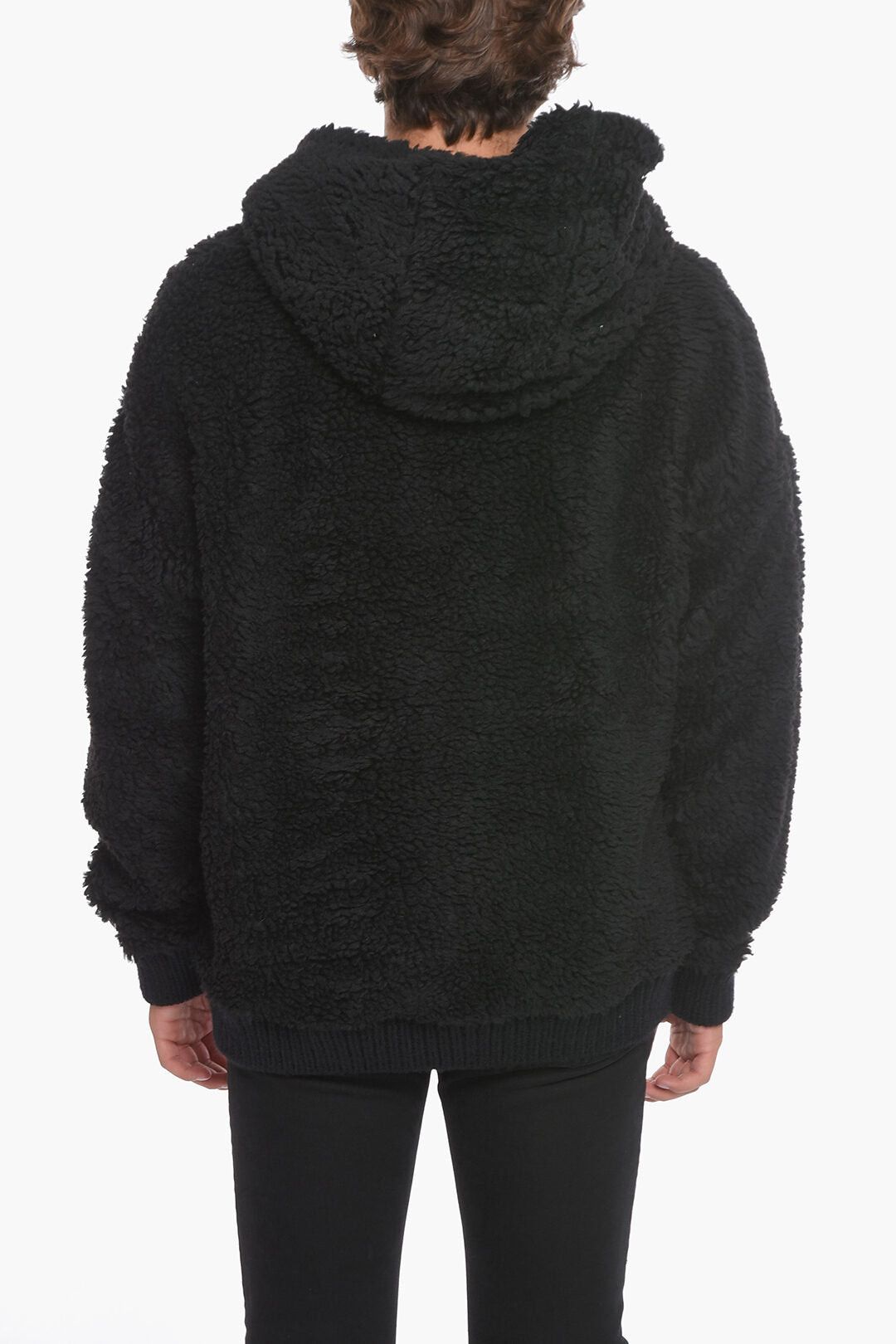 Dsquared2 INVICTA Hooded Teddy Sweatshirt with Patch Logo Size US XL / EU 56 / 4 - 2 Thumbnail