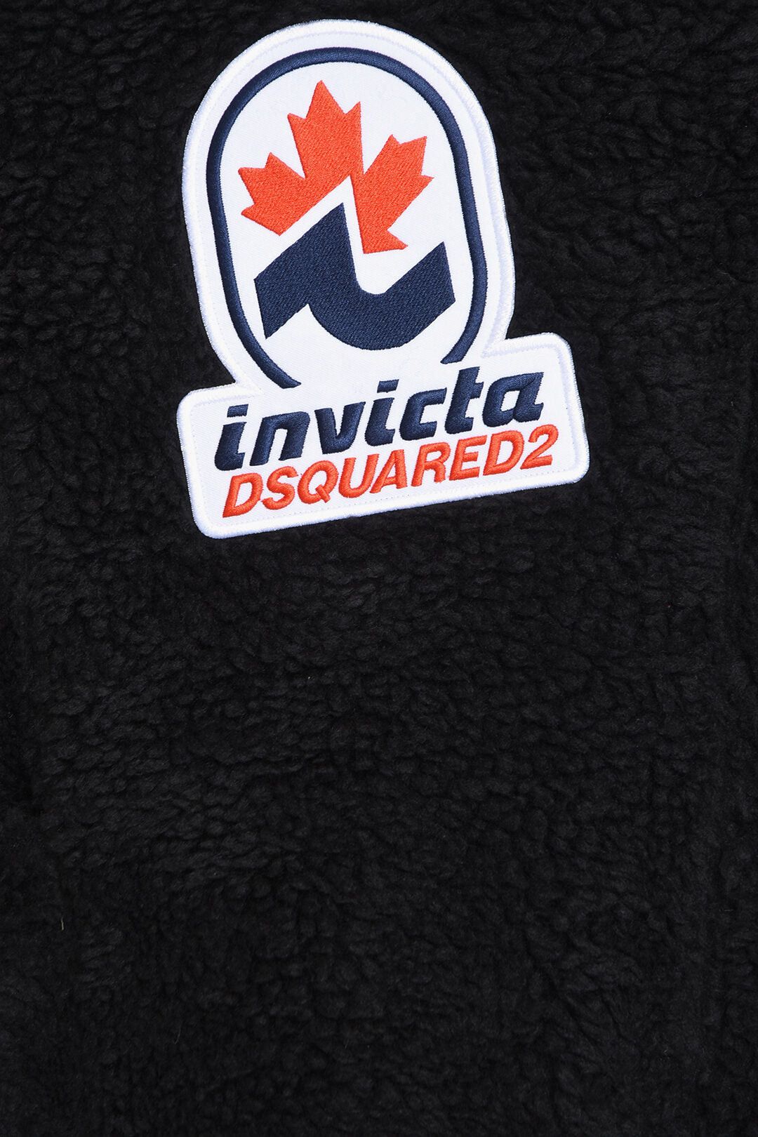 Dsquared2 INVICTA Hooded Teddy Sweatshirt with Patch Logo Size US XL / EU 56 / 4 - 3 Thumbnail