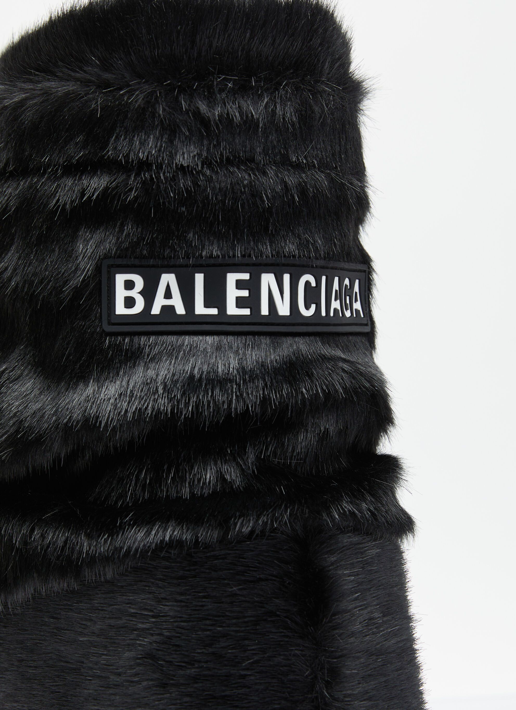 Balenciaga Black Alaska Fake Mink Fur Low Boots Size US 7 / EU 40 - 5 Thumbnail