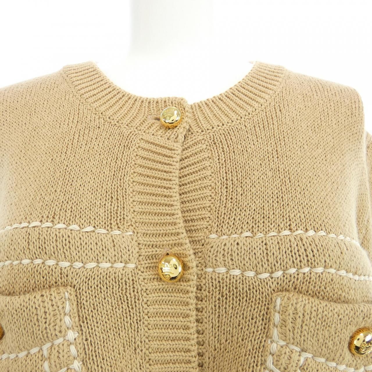 Prada Prada Prada Knit Top Textile Tops P25M75SOOO14XT DUTY FREE for USA Size ONE SIZE - 5 Thumbnail