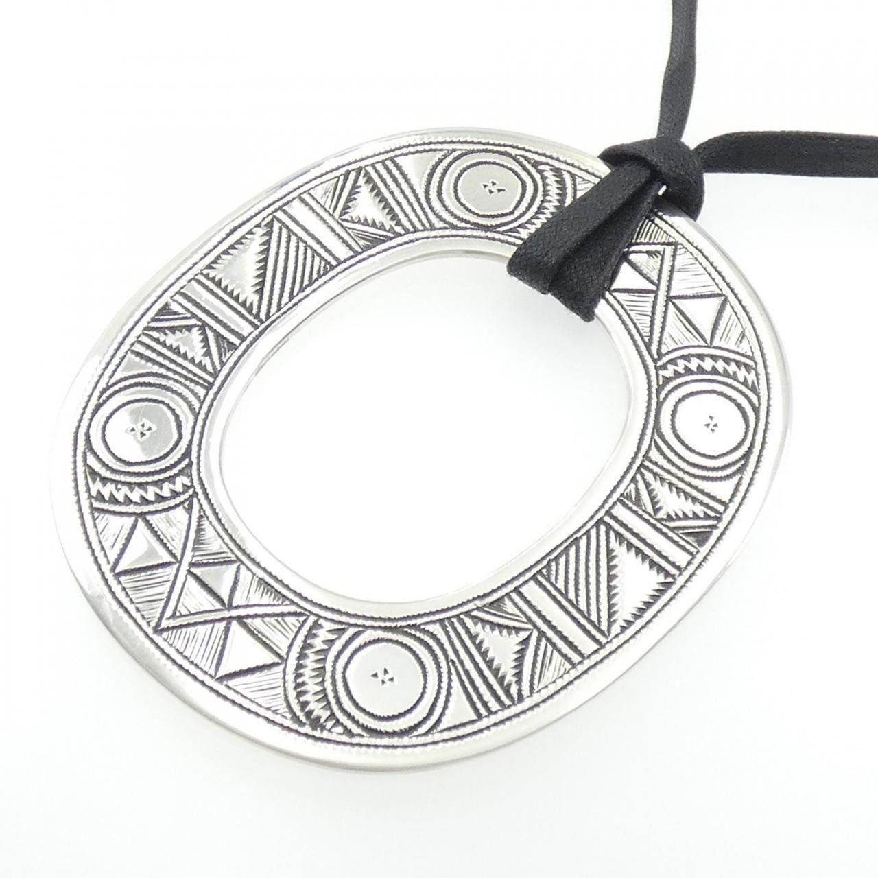 Hermes Hermes Hermes Touareg 925 Silver Necklace Precious Metal Necklace DUTY FREE for USA Size ONE SIZE - 3 Thumbnail