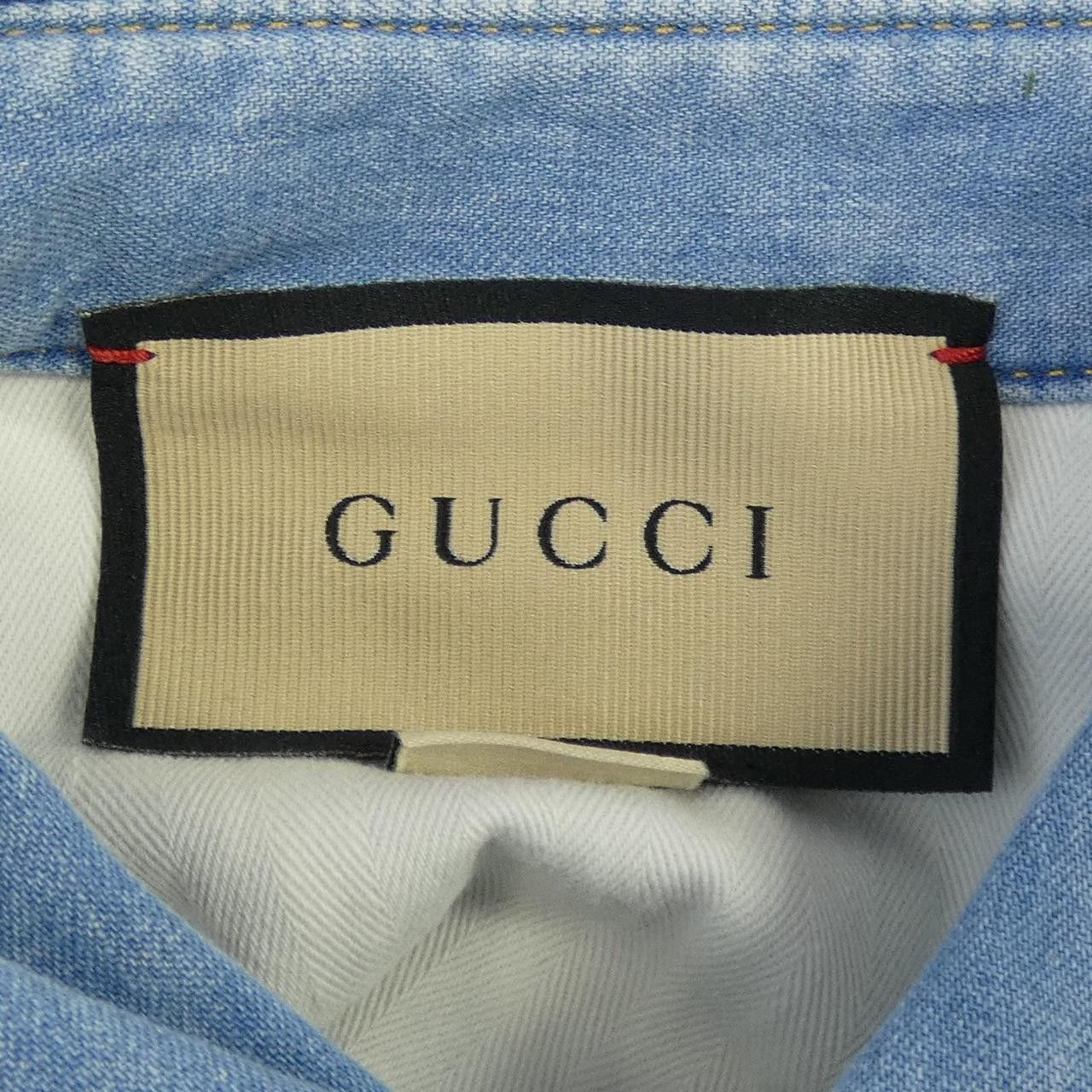 Gucci Gucci Gucci Short Sleeve Shirt Textile Tops 729938XDCC2 DUTY FREE for USA Size ONE SIZE - 4 Thumbnail