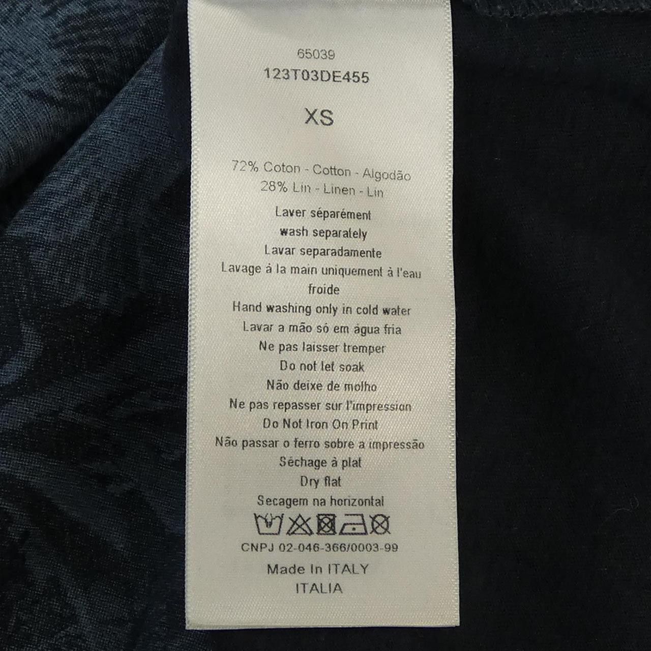 Dior Dior Christian Dior Cotton T Shirt Textile T-Shirts 123T03DE455 DUTY FREE for USA Size ONE SIZE - 3 Thumbnail
