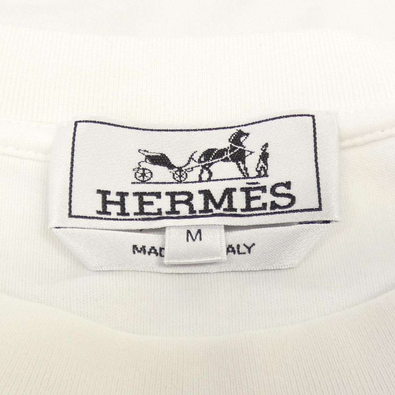Hermes Hermes Hermes Harnais En Gouache 3D Cotton T shirt Textile T-Shirts DUTY FREE for USA Size ONE SIZE - 4 Thumbnail