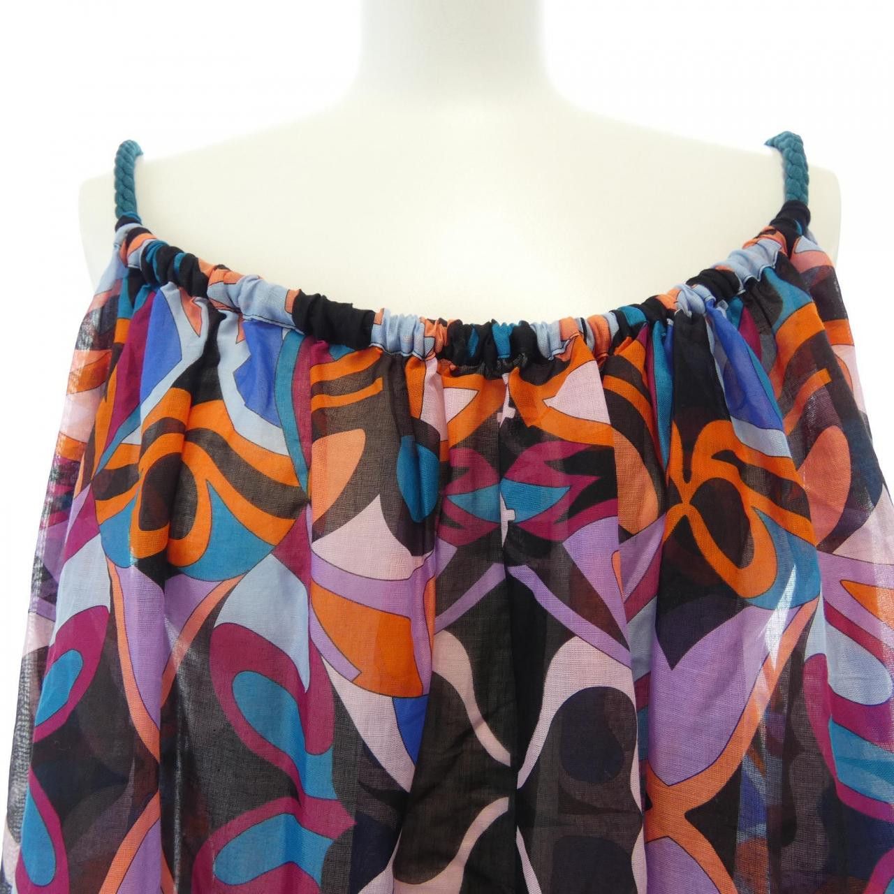 Hermes Hermes Hermes FLEURS MIROIRHROND Dress Textile Dresses DUTY FREE for USA Size ONE SIZE - 5 Thumbnail