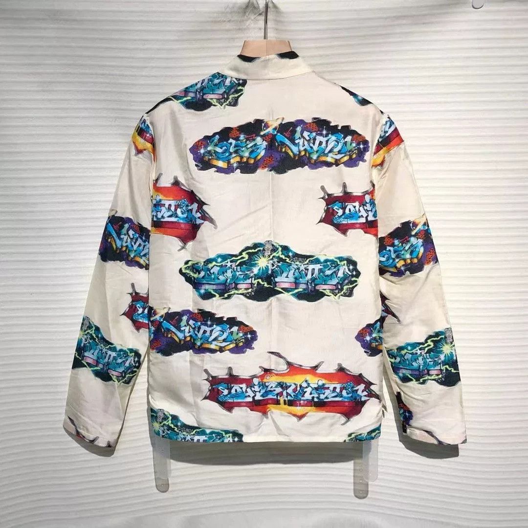 Louis Vuitton Louis Vuitton 22SS Anime Logo Stand Collar Shirt Size US M / EU 48-50 / 2 - 2 Thumbnail