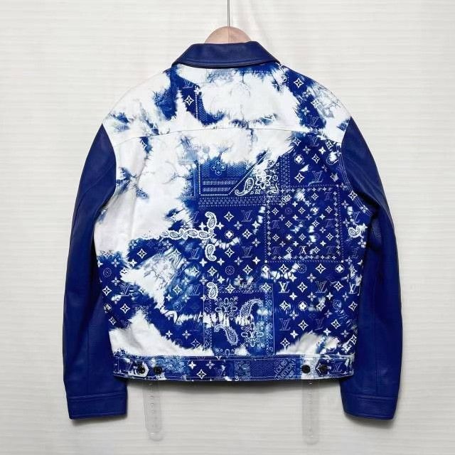 Louis Vuitton LV Paisley Logo Denim PU Jacket Size US M / EU 48-50 / 2 - 2 Thumbnail