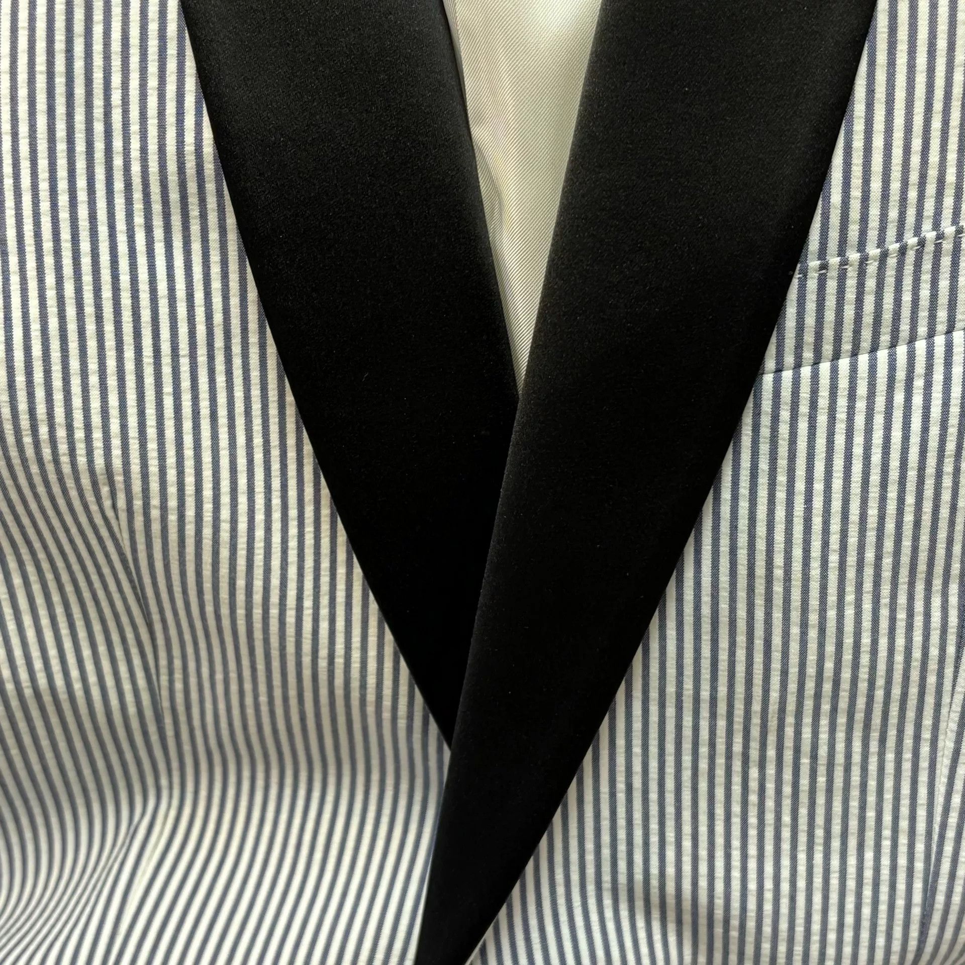 Celine Celine Stripe Shawl Collar Blazer Size US L / EU 52-54 / 3 - 5 Thumbnail