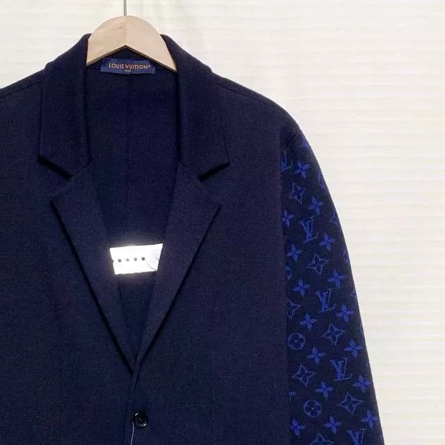Louis Vuitton Louis Vuitton FW23 Logo Knit Blazer Men's Black Size US L / EU 52-54 / 3 - 3 Thumbnail