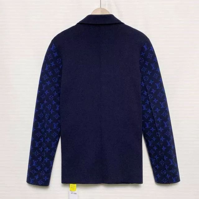 Louis Vuitton Louis Vuitton FW23 Logo Knit Blazer Men's Black Size US L / EU 52-54 / 3 - 2 Thumbnail