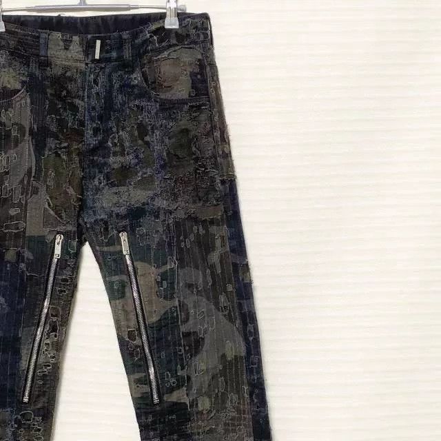 Givenchy Givenchy Black Boy Distressed Zip Jeans Size US 29 - 3 Thumbnail