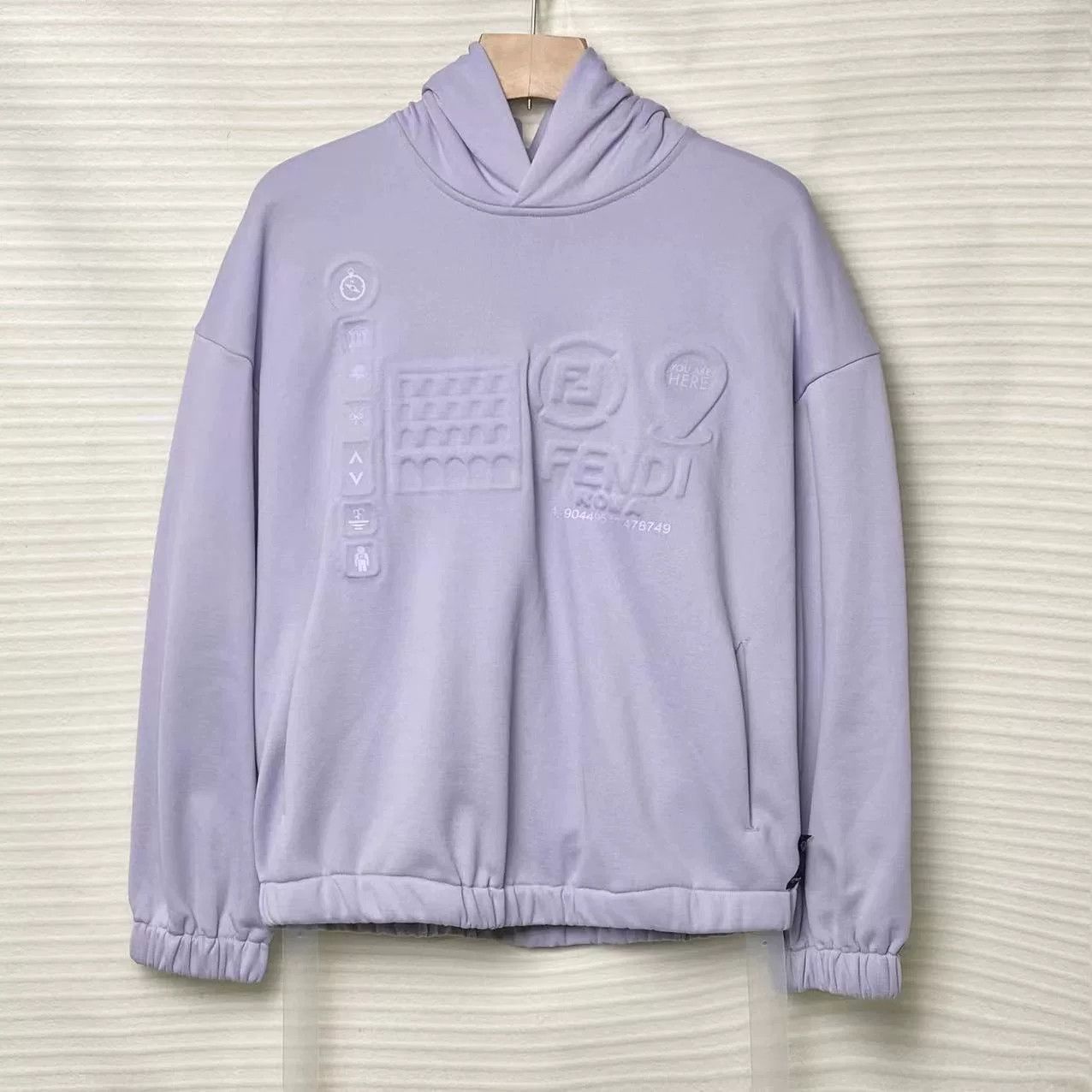 Fendi FENDI Men's Solid Print Hoodie Size US M / EU 48-50 / 2 - 2 Thumbnail