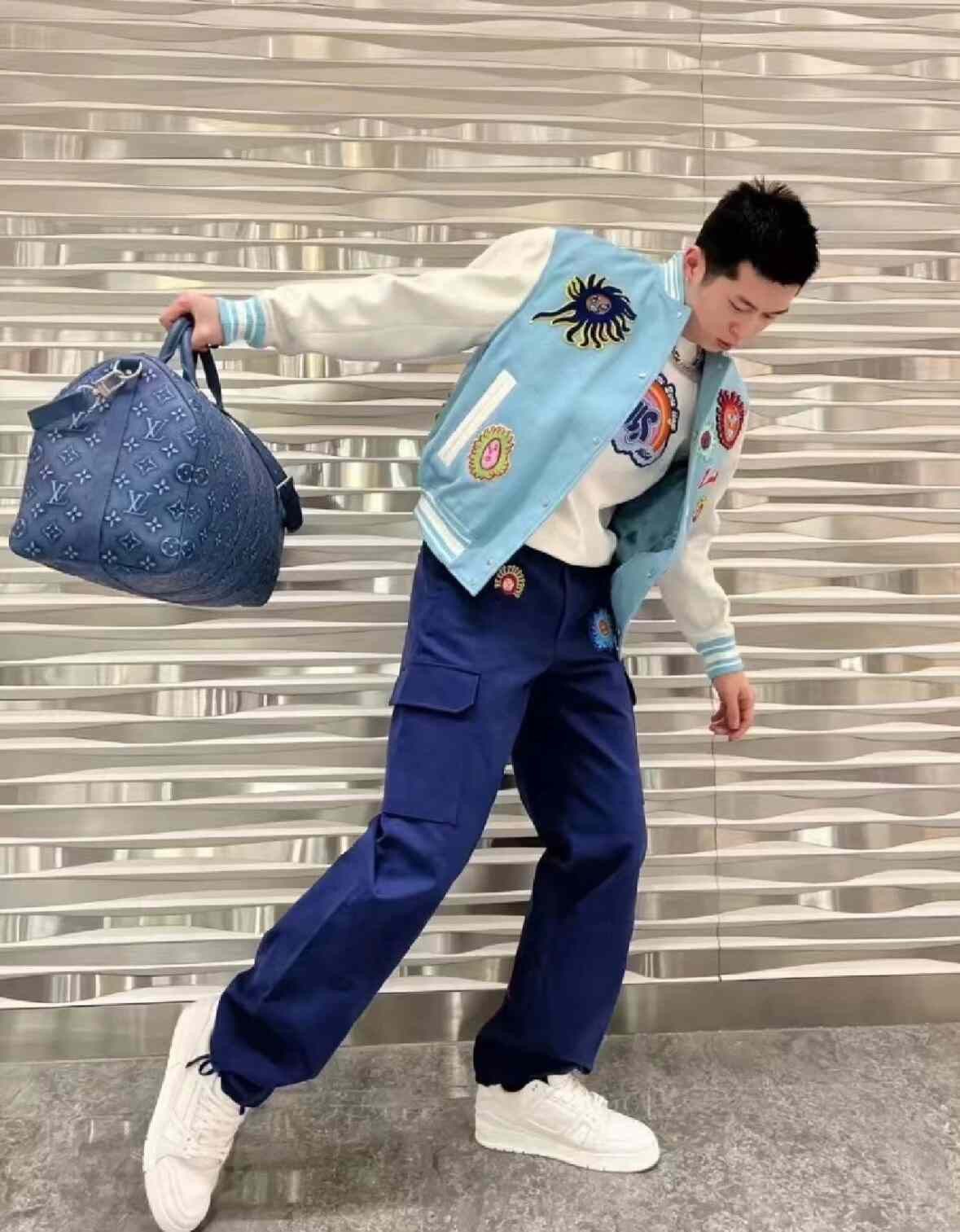Louis Vuitton LV Kusama Collaboration Blue Cargo Pants Size US 26 / EU 42 - 8 Thumbnail