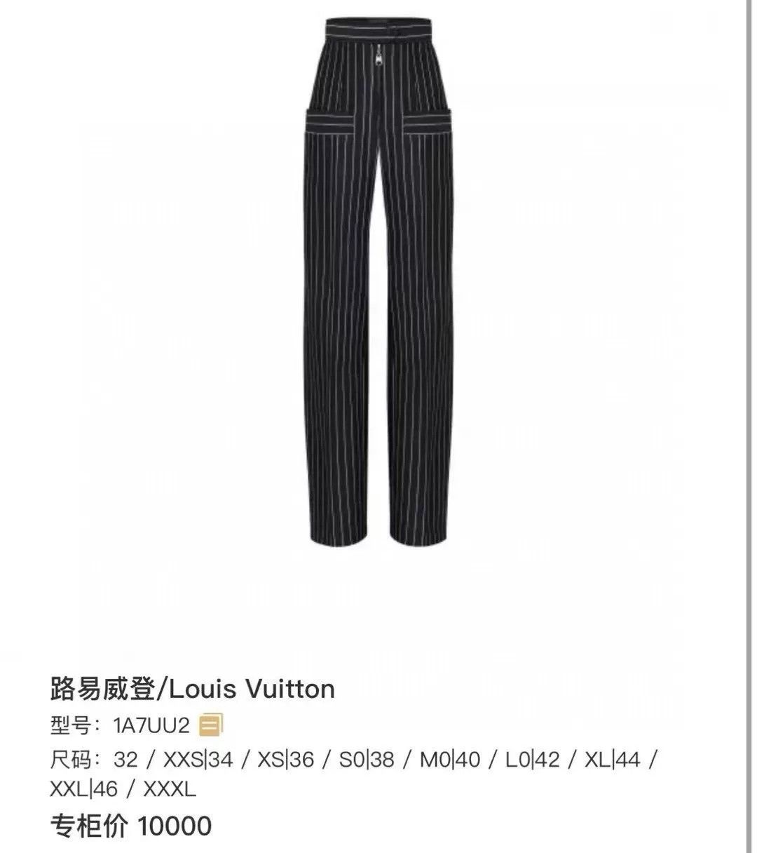 Louis Vuitton Louis Vuitton Runway Striped Wide-Leg Pants Women Size 34" / US 12 / IT 48 - 8 Thumbnail