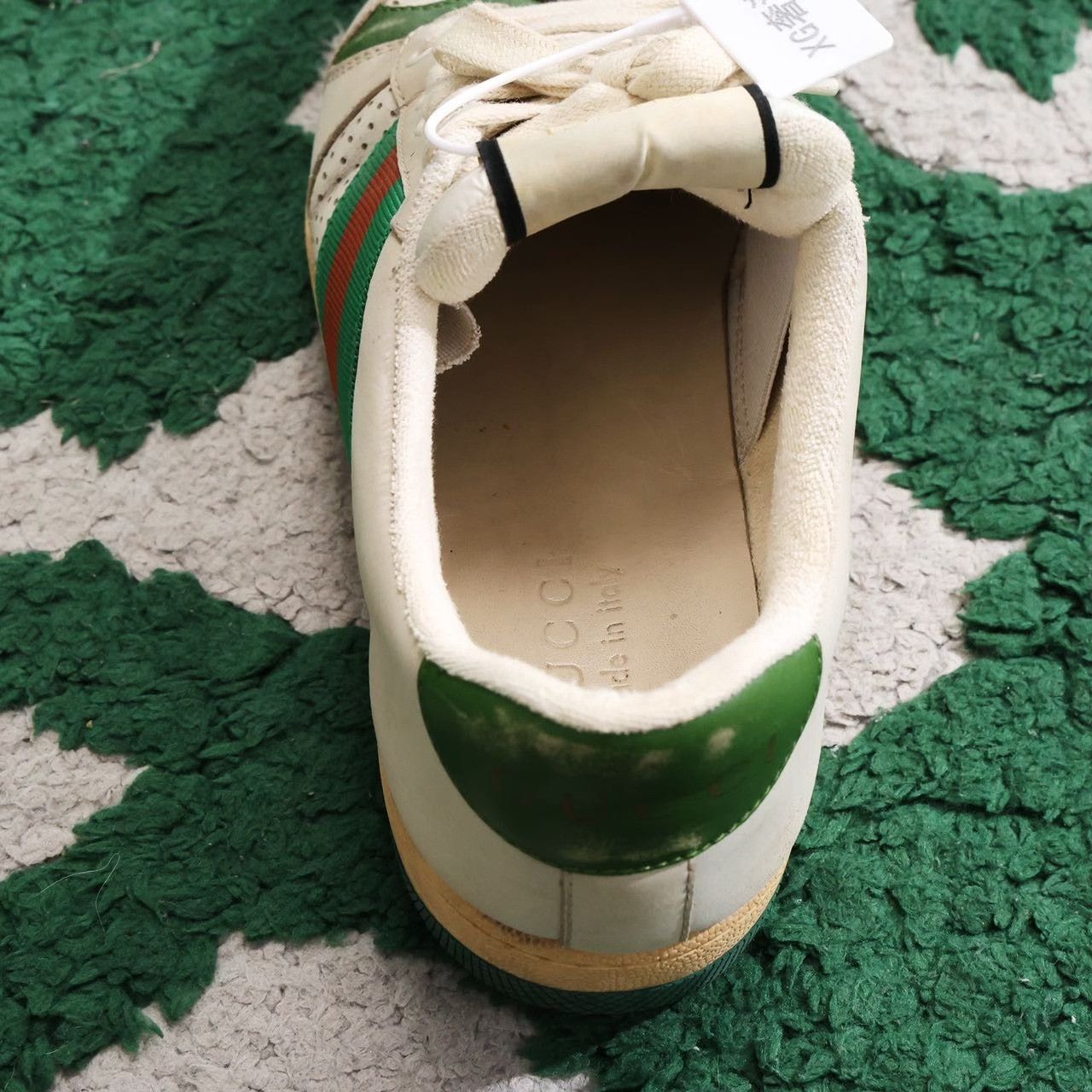 Gucci Gucci Screener Distressed Leather Men's Sneakers Size US 8.5 / EU 41-42 - 7 Thumbnail