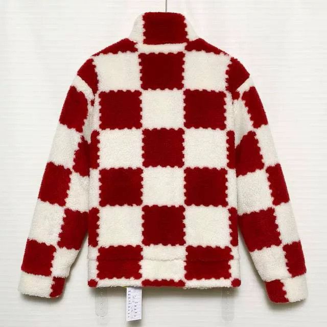 Louis Vuitton Louis Vuitton x Nigo2 SS22 Checkerboard Shearling Jacket Size US M / EU 48-50 / 2 - 2 Thumbnail