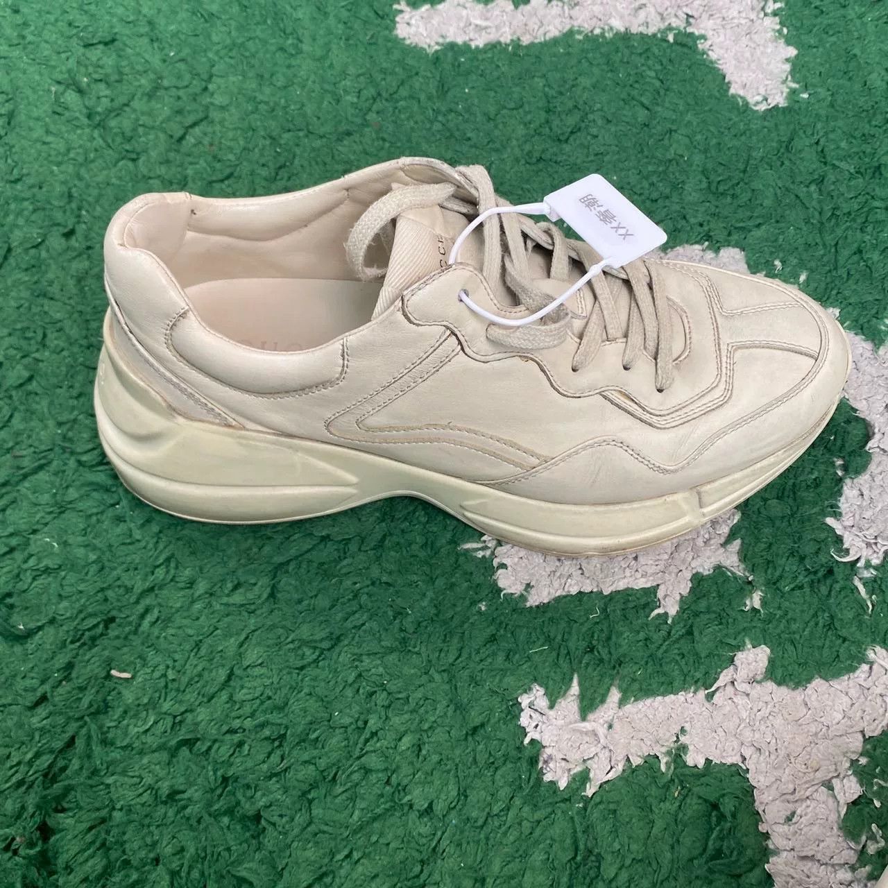 Gucci Gucci Rhyton Men's Distressed Ivory Dad Shoes Size US 7.5 / EU 40-41 - 4 Thumbnail