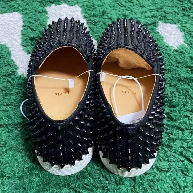 Christian Louboutin Christian Louboutin Black Velvet Red Sole Shoes Size US 8.5 / IT 38.5 - 4 Thumbnail