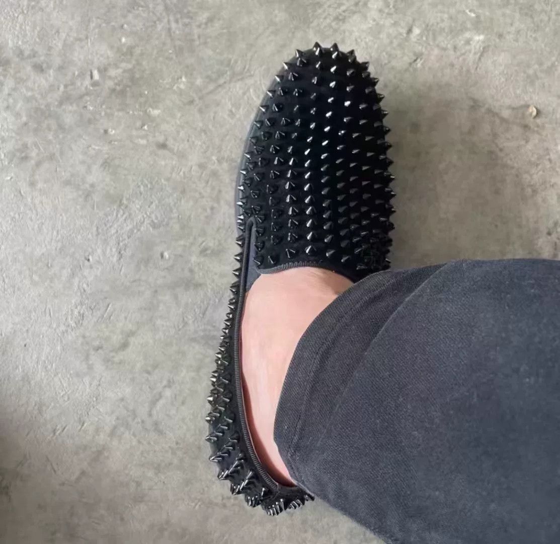 Christian Louboutin Christian Louboutin Black Velvet Red Sole Shoes Size US 8.5 / IT 38.5 - 9 Thumbnail