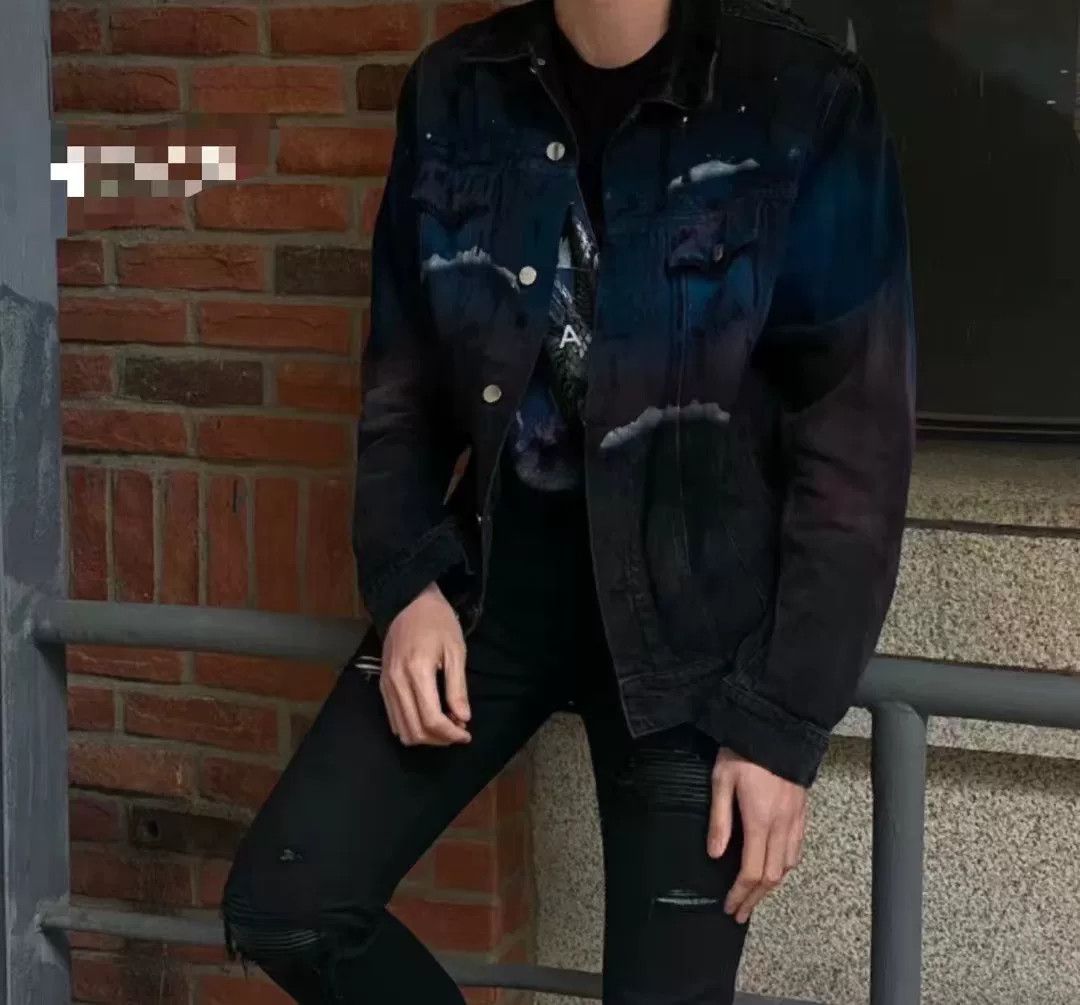 Amiri Amiri Starry Wolf Denim Jacket Size US XL / EU 56 / 4 - 8 Thumbnail