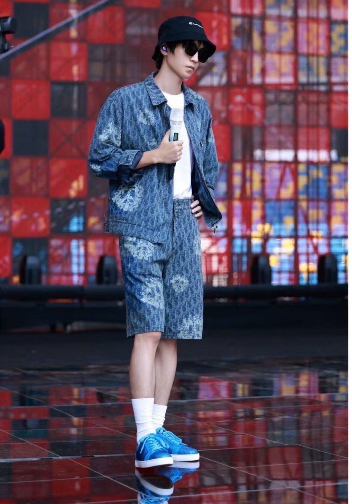 Dior DIOR x Denim Tears SS23 Logo Print Denim Shorts Size US 30 / EU 46 - 9 Thumbnail