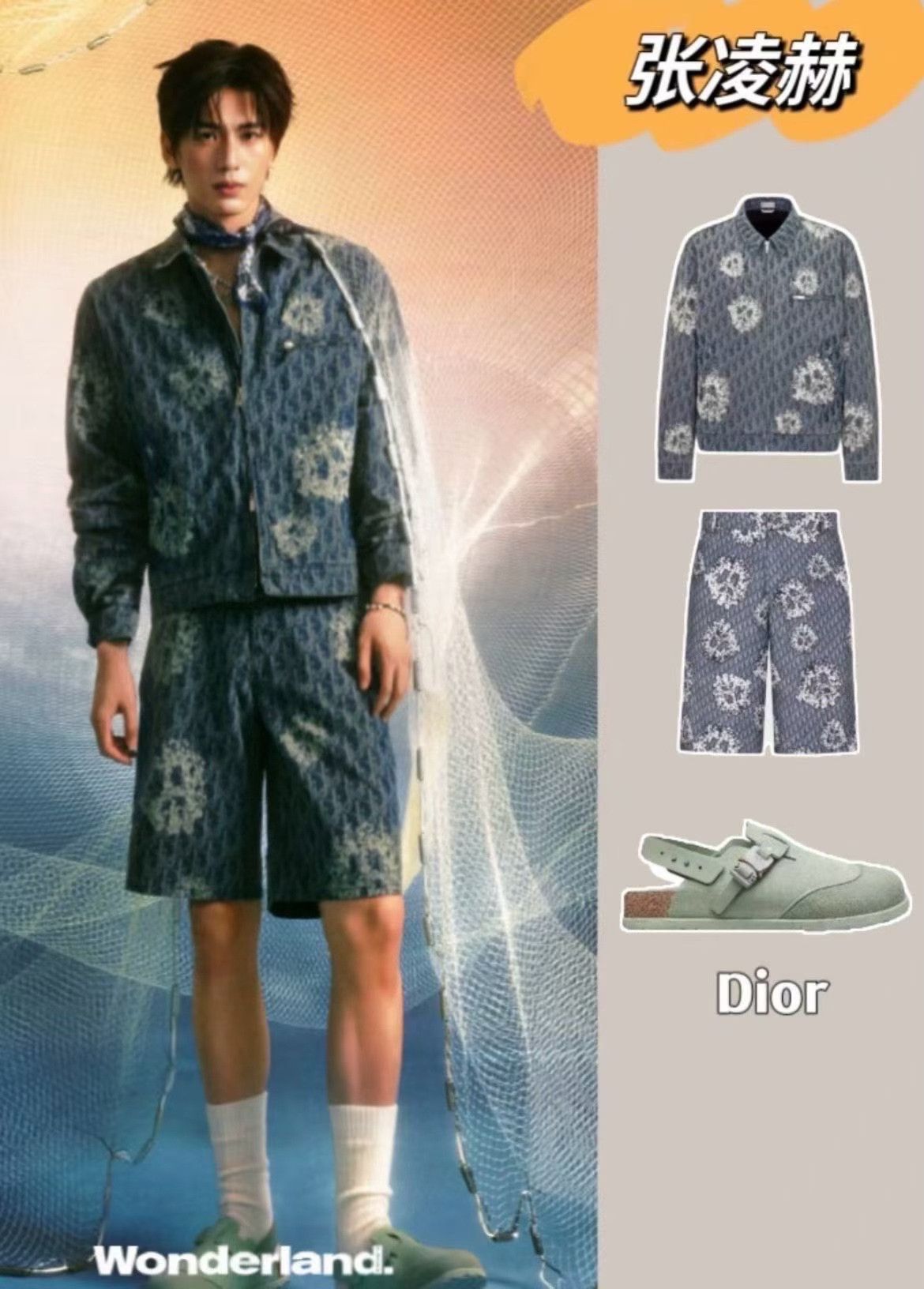 Dior DIOR x Denim Tears SS23 Logo Print Denim Shorts Size US 30 / EU 46 - 7 Thumbnail