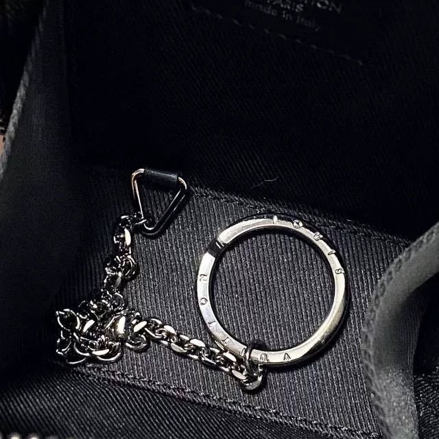 Louis Vuitton LV Black Monogram Virgil Keychain Wallet Size ONE SIZE - 8 Thumbnail
