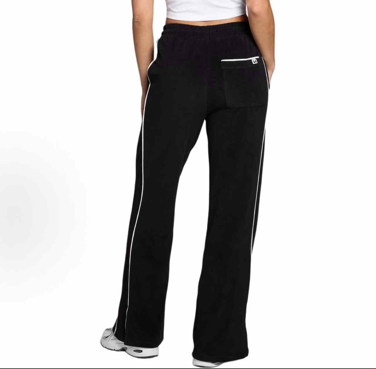 Celine Celine SS22 Black Velvet Wide-Leg Pants Size 42" / US 20 - 7 Thumbnail