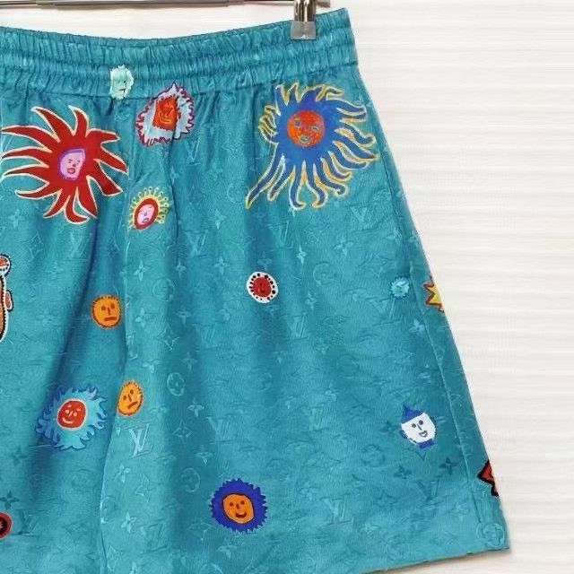 Louis Vuitton LOUIS VUITTON x Yayoi Kusama SS23 Face Print Shorts Size 34" / US 12 / IT 48 - 3 Thumbnail