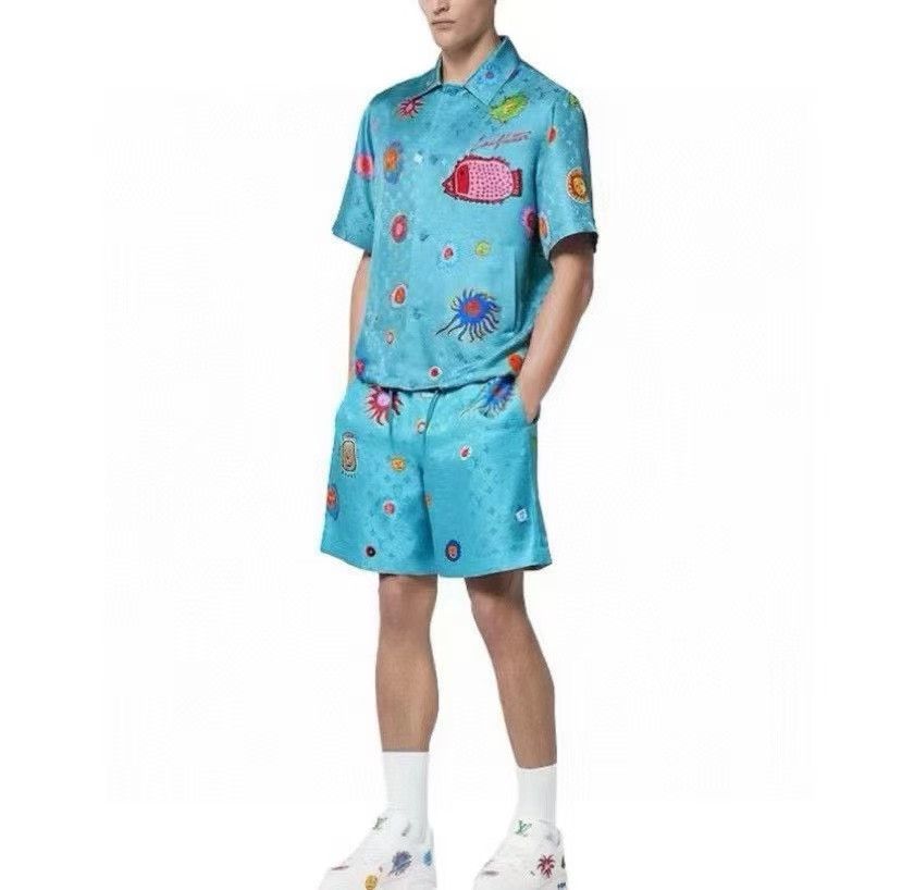Louis Vuitton LOUIS VUITTON x Yayoi Kusama SS23 Face Print Shorts Size 34" / US 12 / IT 48 - 9 Thumbnail