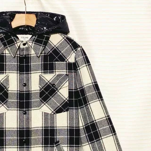 Celine Celine Classic Plaid Wool Hooded Jacket Men Size US M / EU 48-50 / 2 - 3 Thumbnail