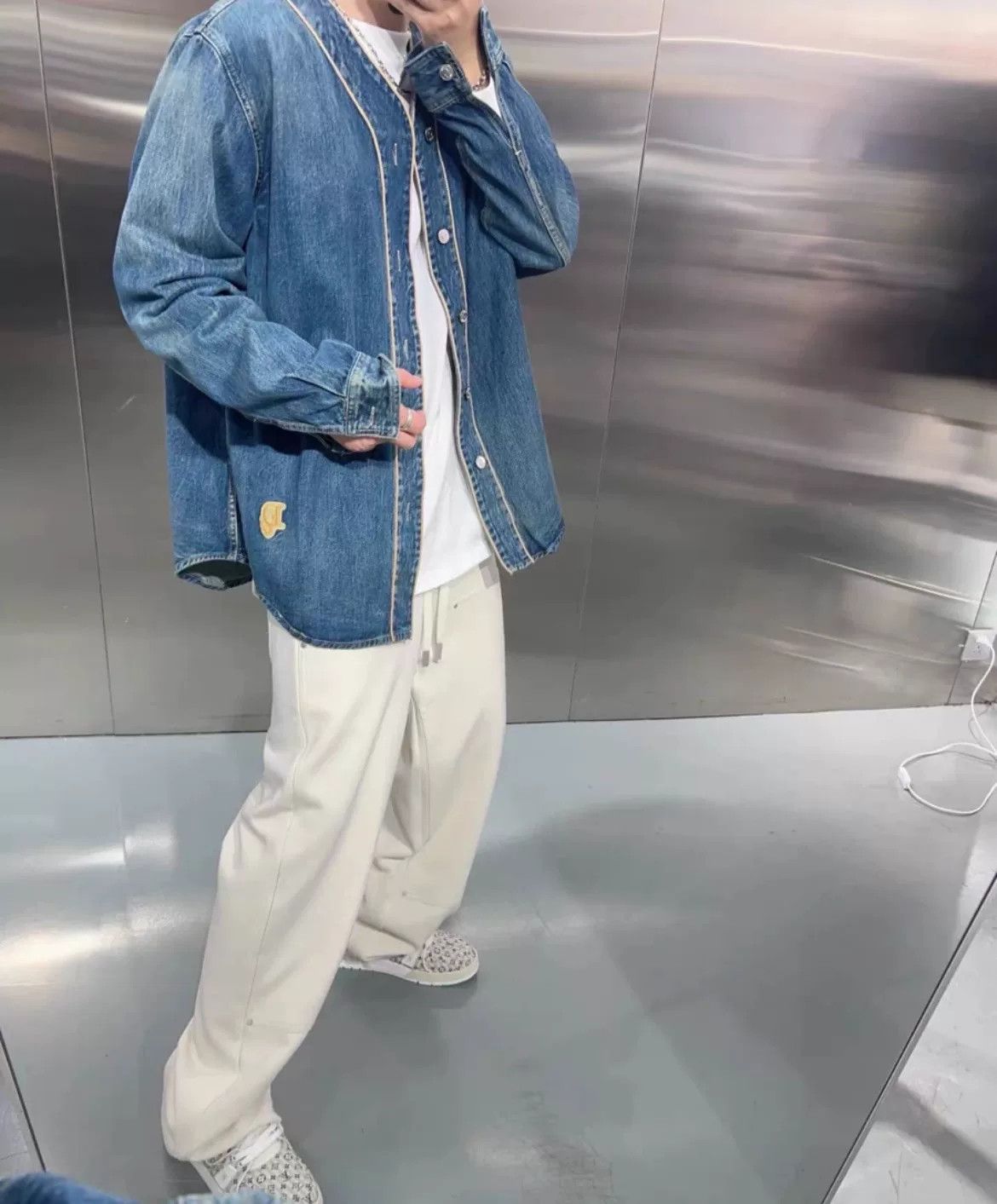 Dior Dior x Denim Tears Baseball Denim Jacket Size US L / EU 52-54 / 3 - 7 Thumbnail